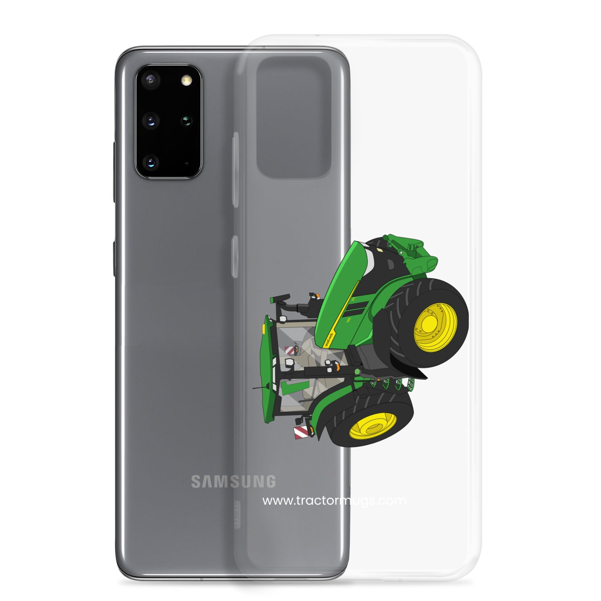 The Tractors Mugs Store John Deere 7R 350 auto powr Clear Case for SamsungĀ® Quality Farmers Merch