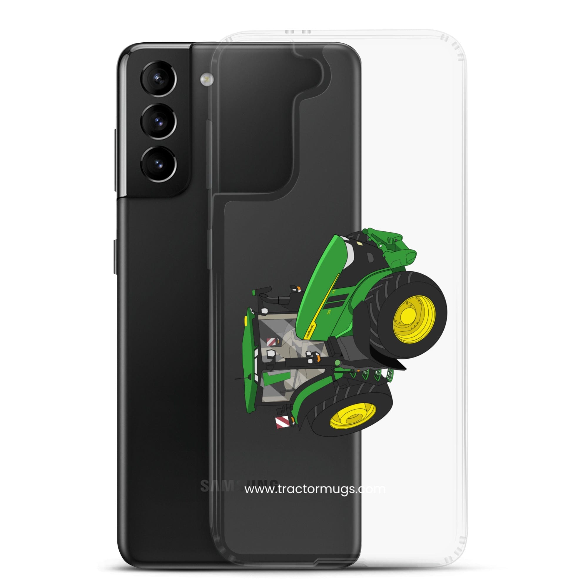The Tractors Mugs Store John Deere 7R 350 auto powr Clear Case for SamsungĀ® Quality Farmers Merch