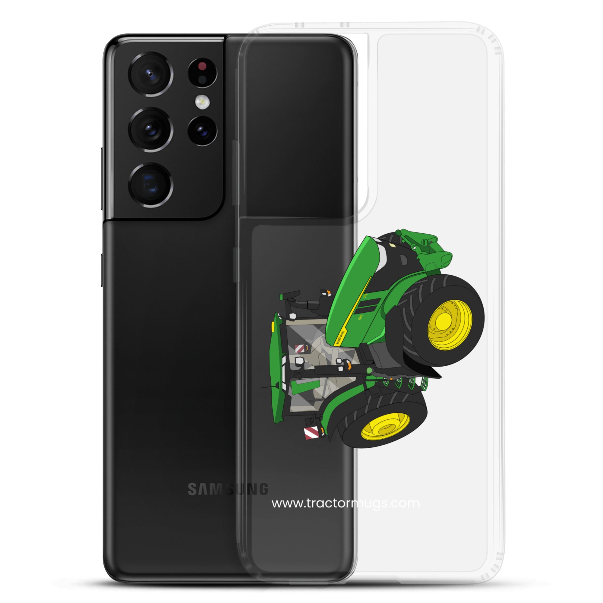 The Tractors Mugs Store John Deere 7R 350 auto powr Clear Case for SamsungĀ® Quality Farmers Merch
