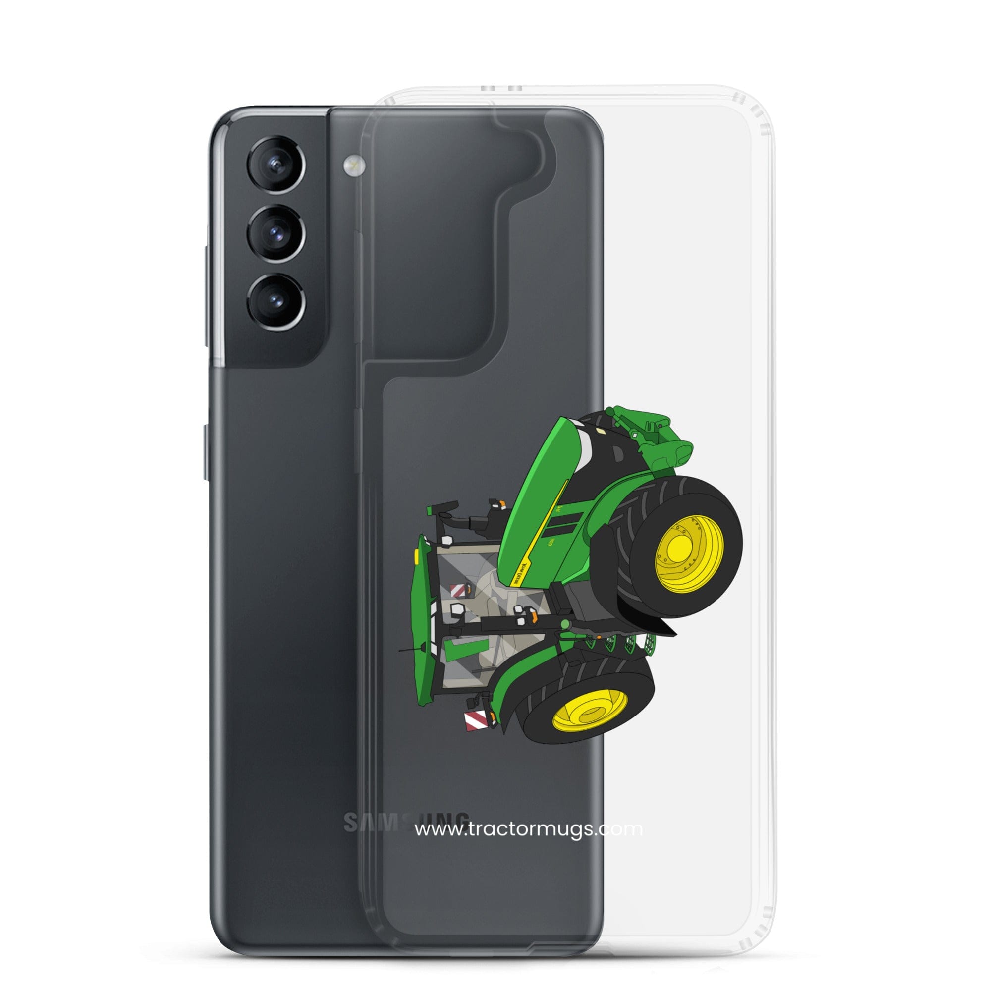 The Tractors Mugs Store John Deere 7R 350 auto powr Clear Case for SamsungĀ® Quality Farmers Merch