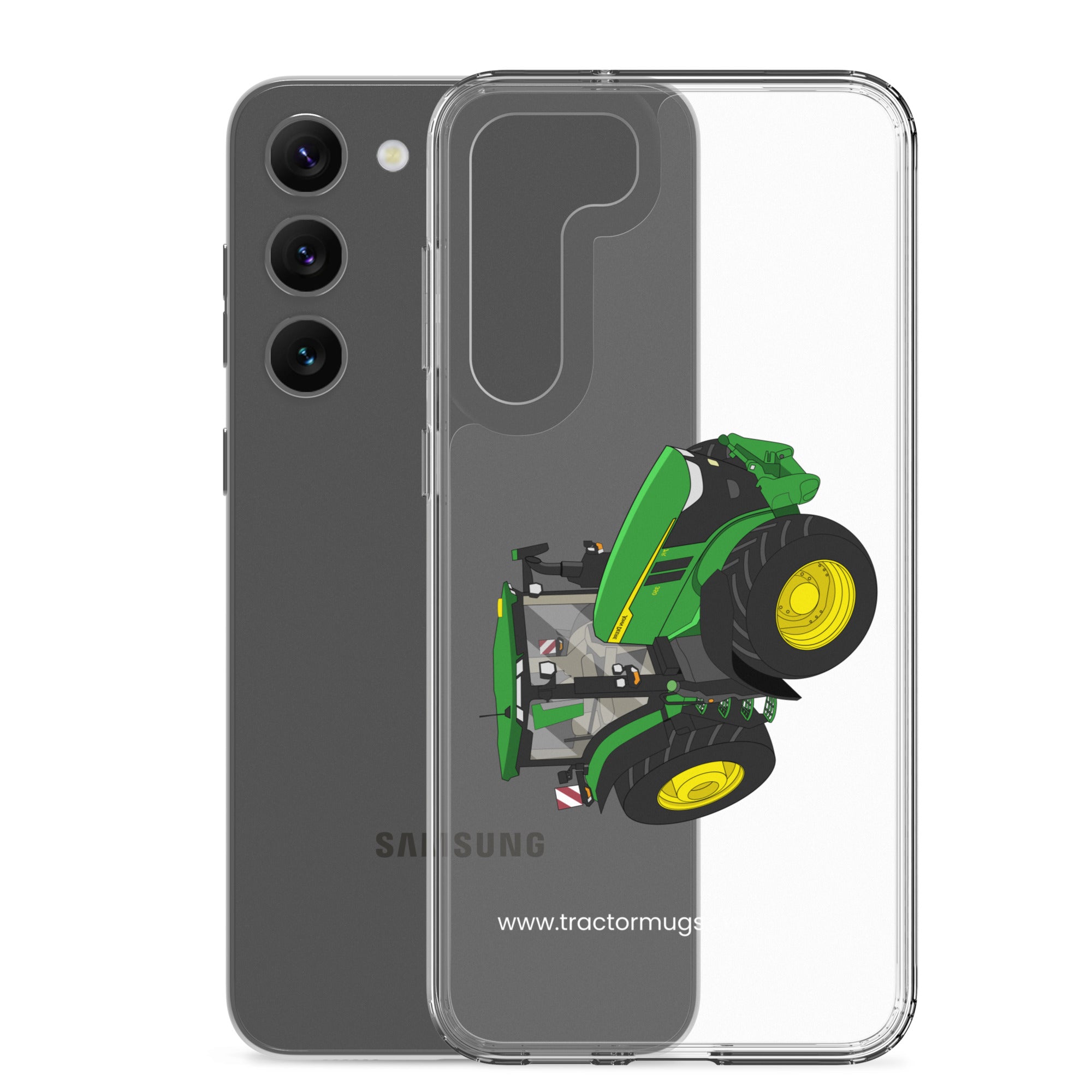 The Tractors Mugs Store John Deere 7R 350 auto powr Clear Case for SamsungĀ® Quality Farmers Merch
