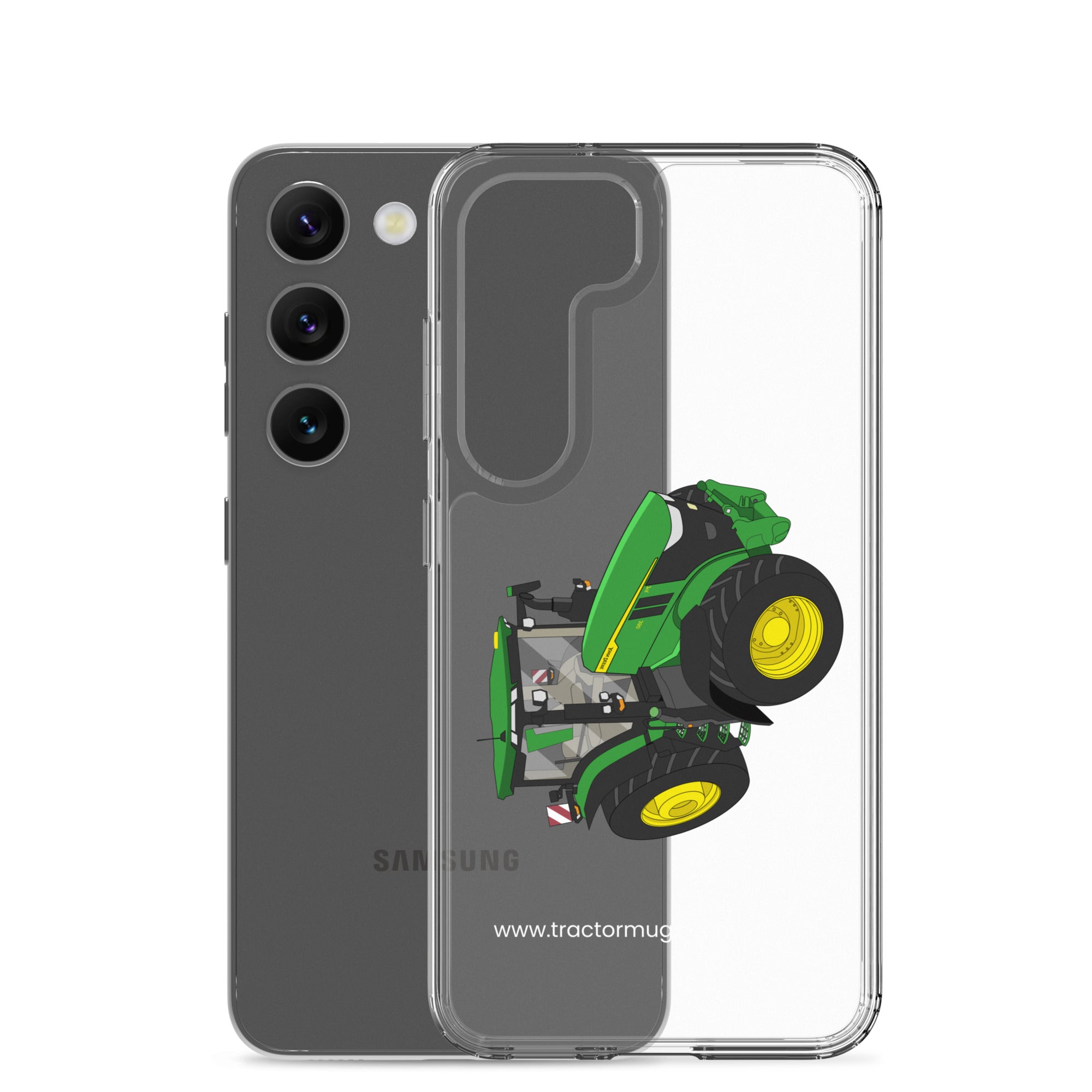 The Tractors Mugs Store John Deere 7R 350 auto powr Clear Case for SamsungĀ® Quality Farmers Merch