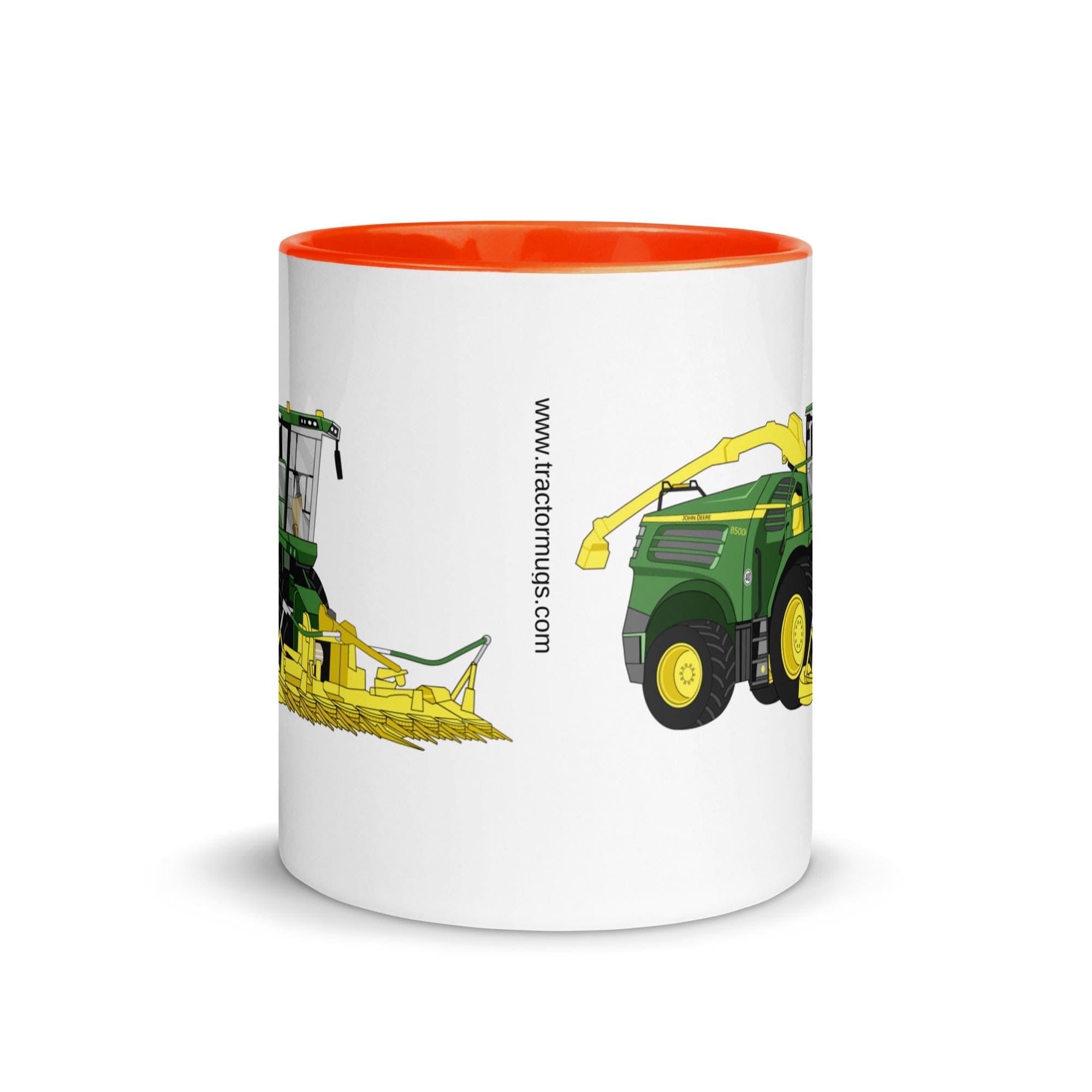 The Tractors Mugs Store John Deere 8500i Forage Harvester Mug with Color Inside Quality Farmers Merch