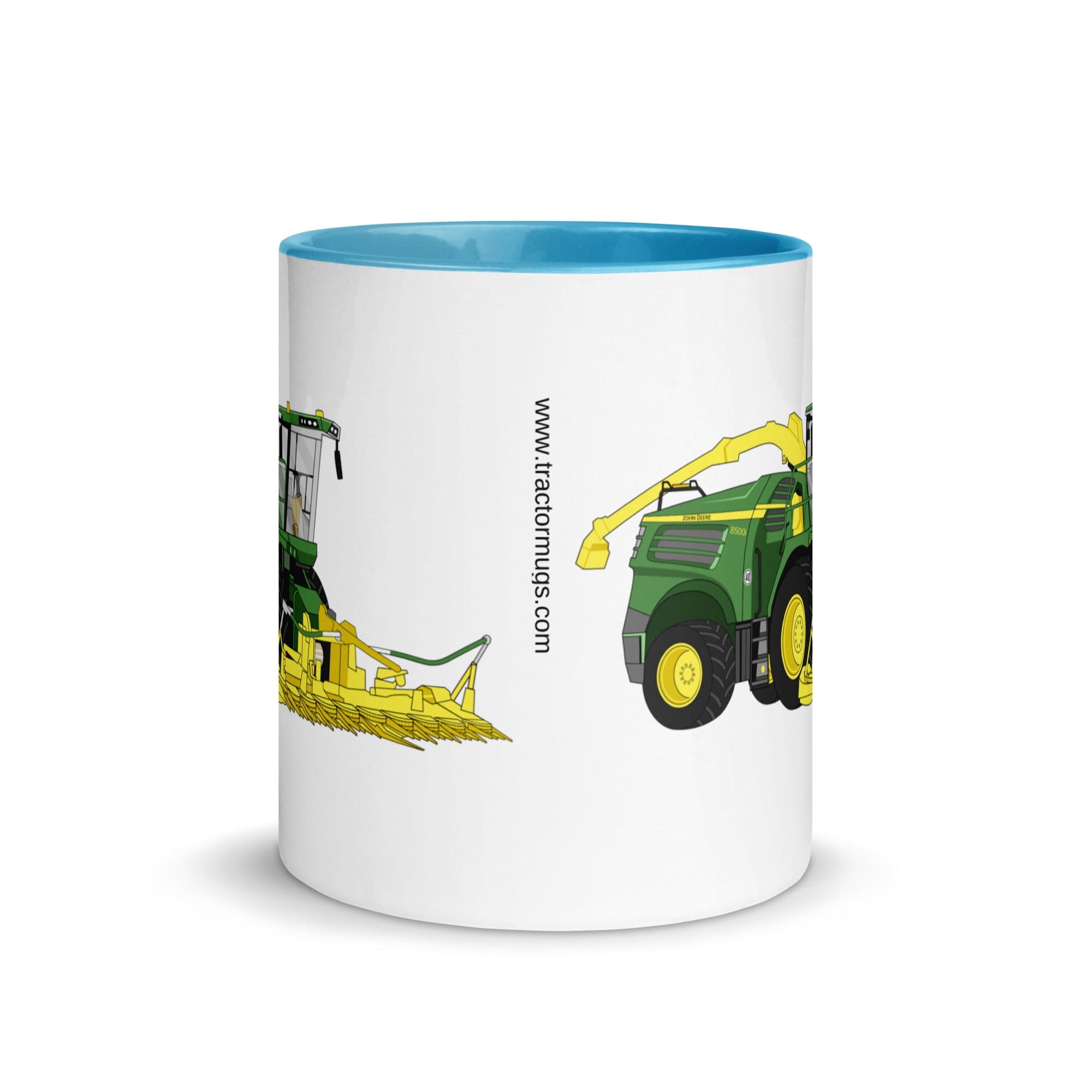 The Tractors Mugs Store John Deere 8500i Forage Harvester Mug with Color Inside Quality Farmers Merch