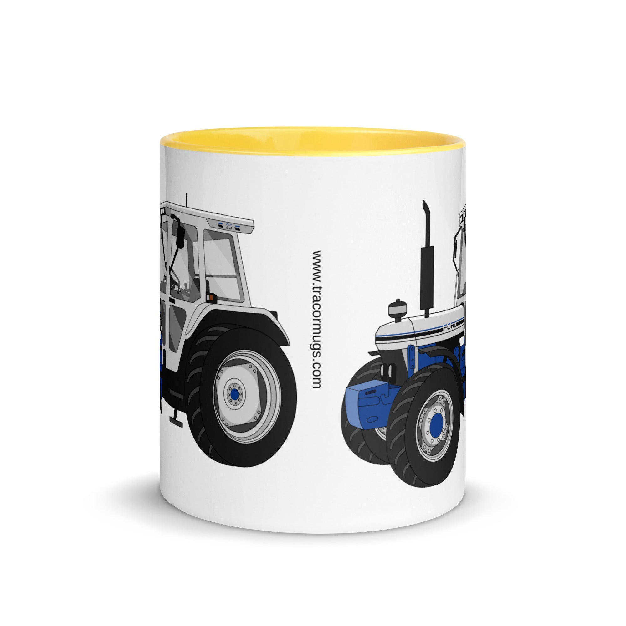 The Tractors Mugs Store Ford 7810 Jubilee Edition SilverTractor Mug with Color Inside Quality Farmers Merch