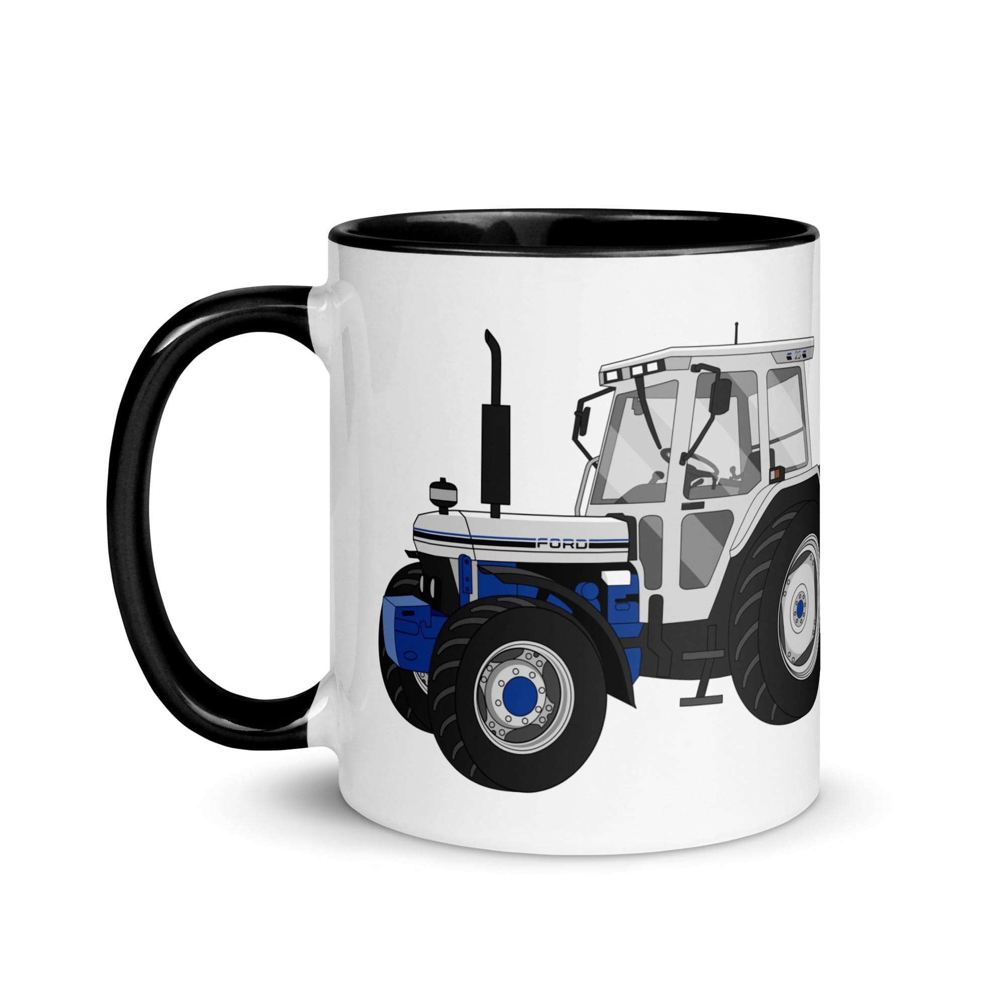 The Tractors Mugs Store Ford 7810 Jubilee Edition SilverTractor Mug with Color Inside Quality Farmers Merch