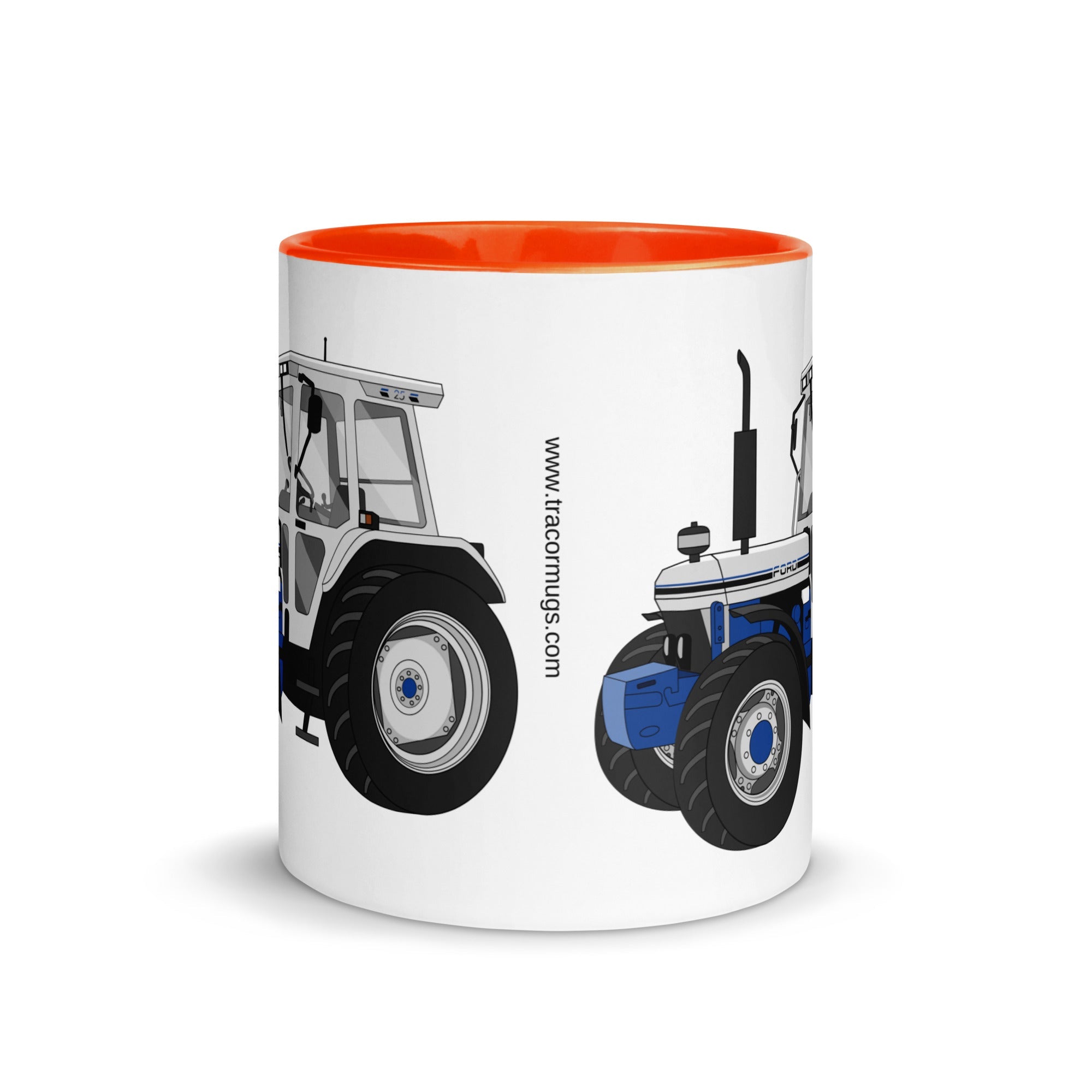 The Tractors Mugs Store Ford 7810 Jubilee Edition SilverTractor Mug with Color Inside Quality Farmers Merch
