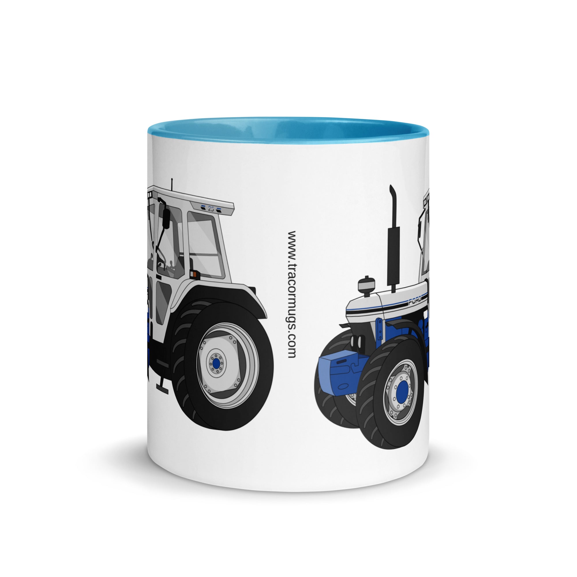 The Tractors Mugs Store Ford 7810 Jubilee Edition SilverTractor Mug with Color Inside Quality Farmers Merch