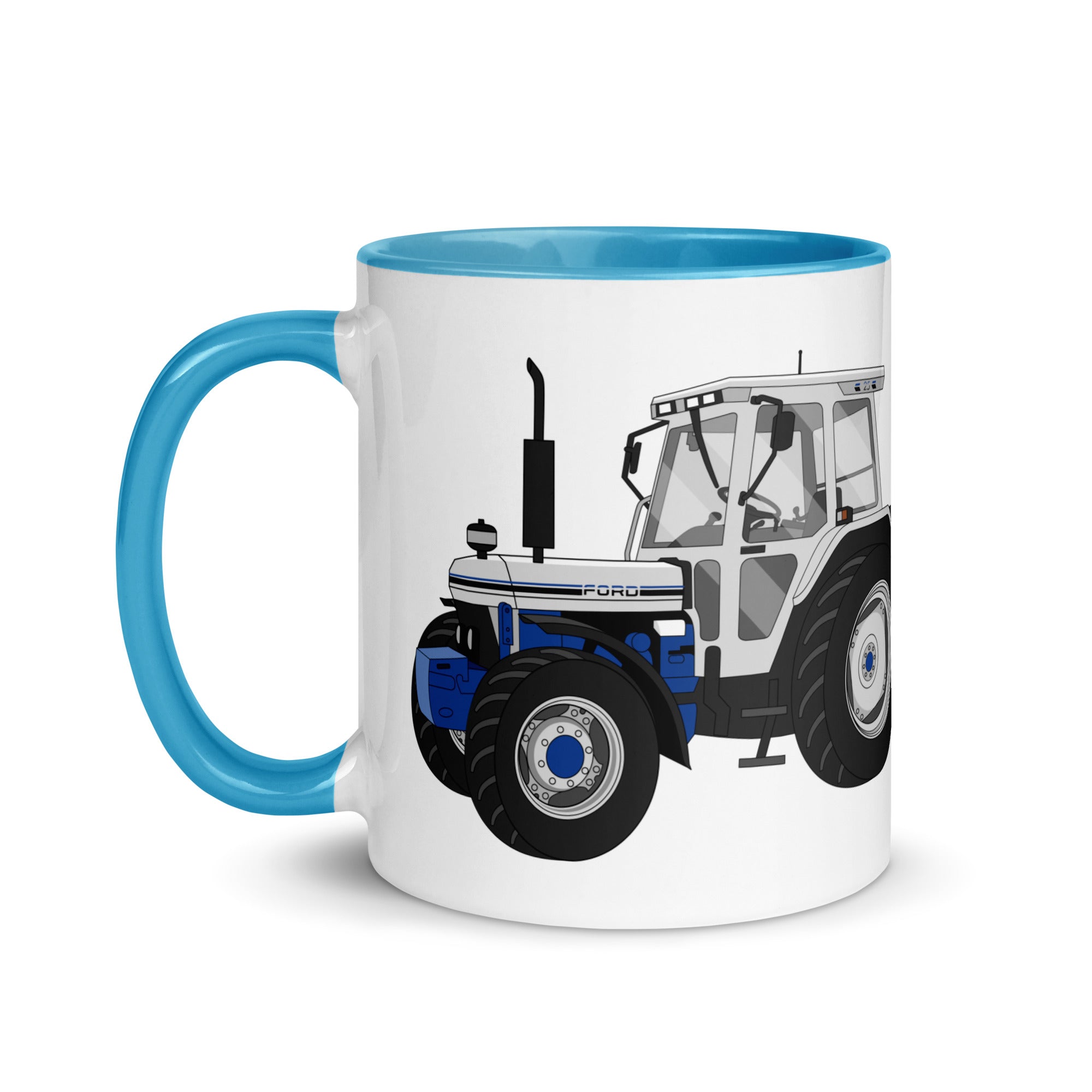 The Tractors Mugs Store Ford 7810 Jubilee Edition SilverTractor Mug with Color Inside Quality Farmers Merch
