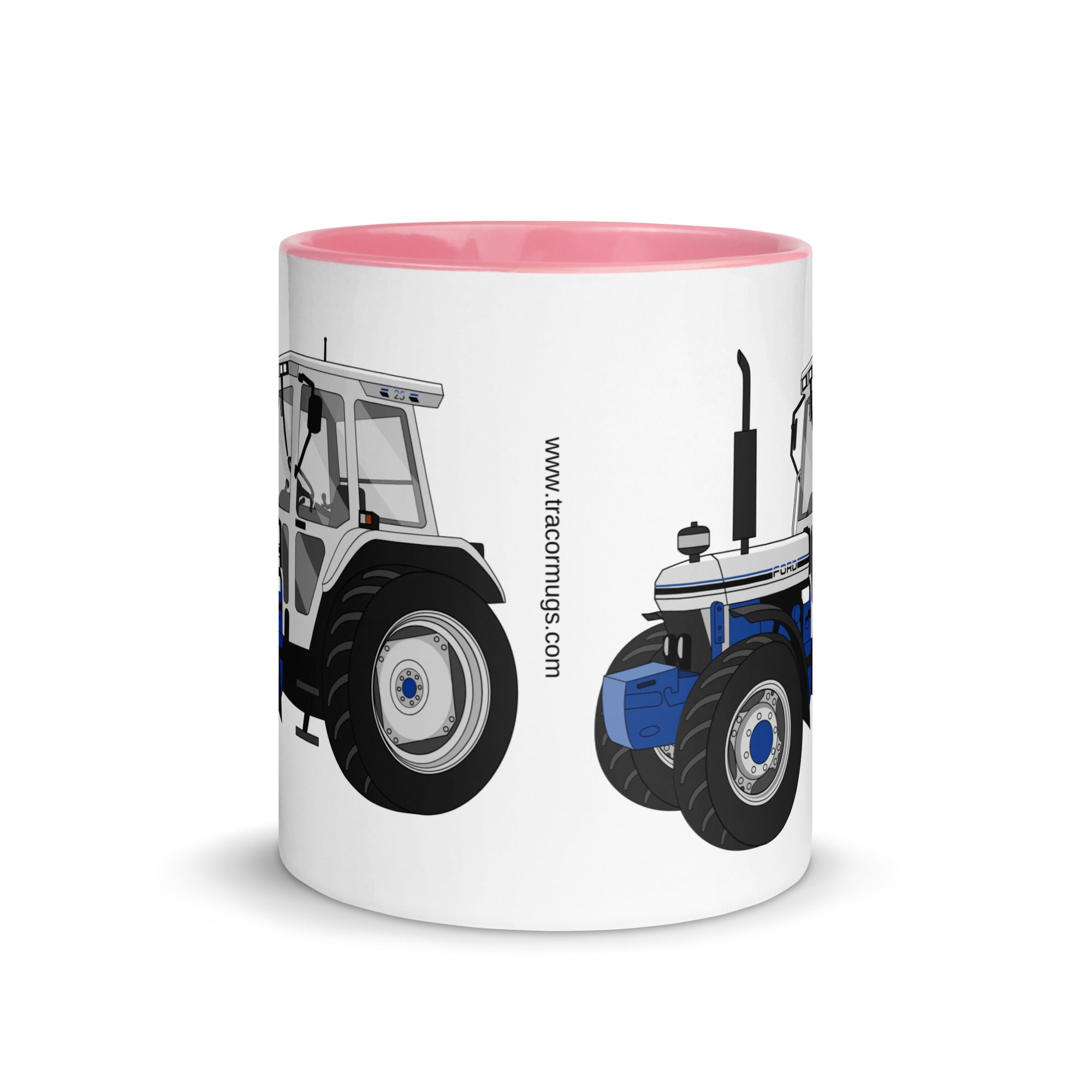 The Tractors Mugs Store Ford 7810 Jubilee Edition SilverTractor Mug with Color Inside Quality Farmers Merch