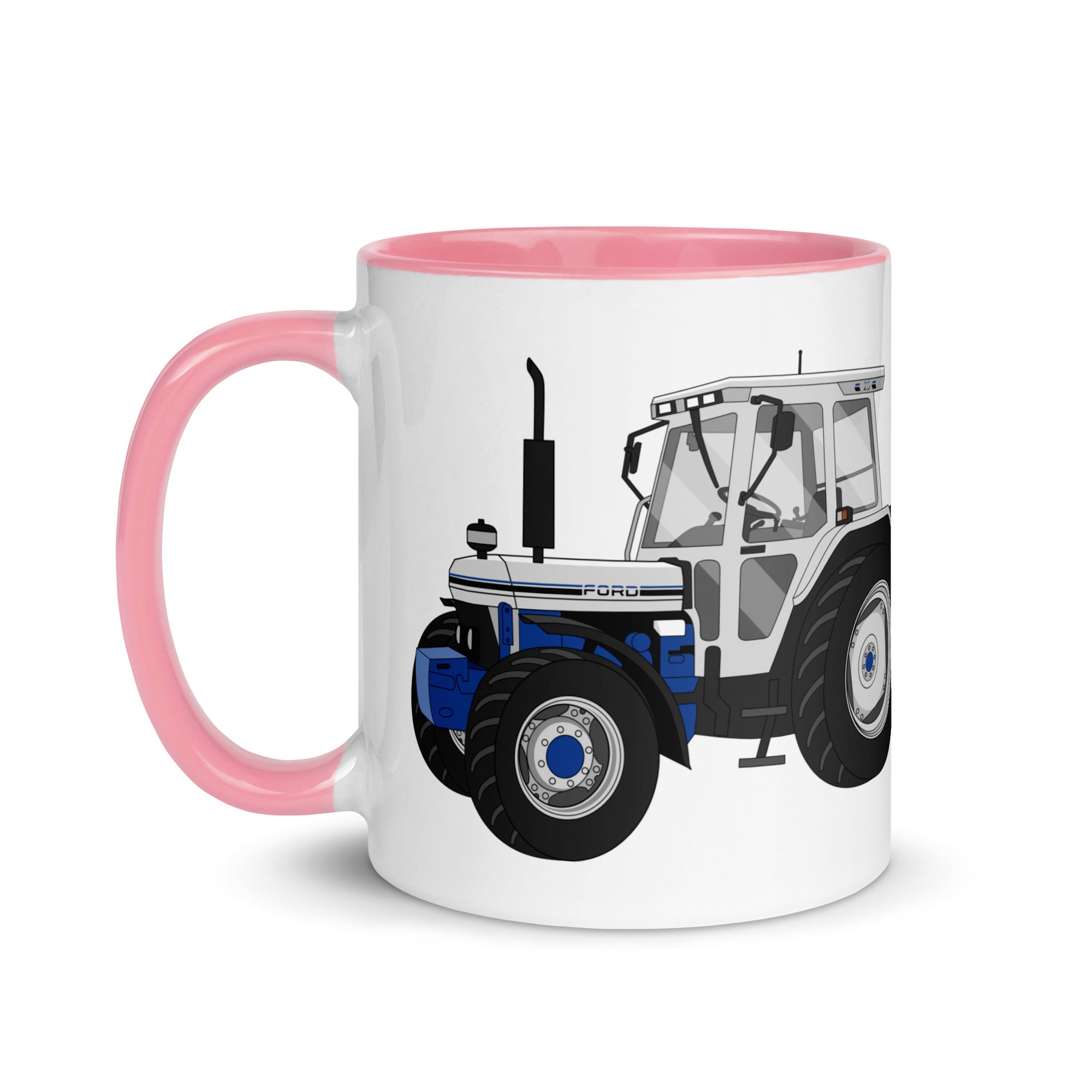 The Tractors Mugs Store Ford 7810 Jubilee Edition SilverTractor Mug with Color Inside Quality Farmers Merch