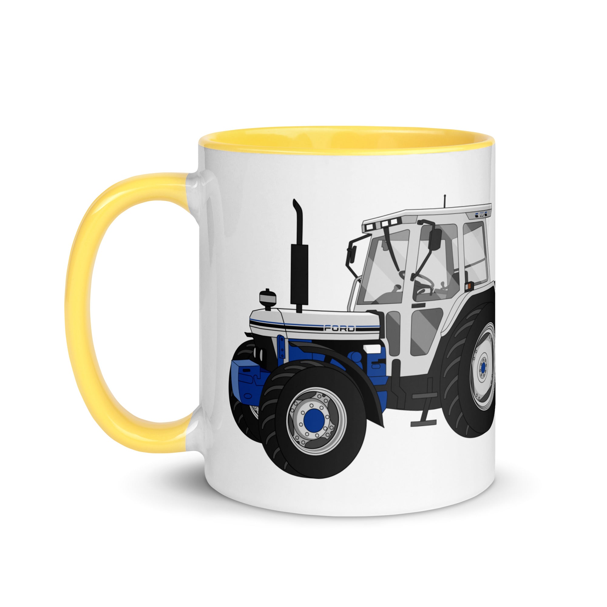 The Tractors Mugs Store Ford 7810 Jubilee Edition SilverTractor Mug with Color Inside Quality Farmers Merch