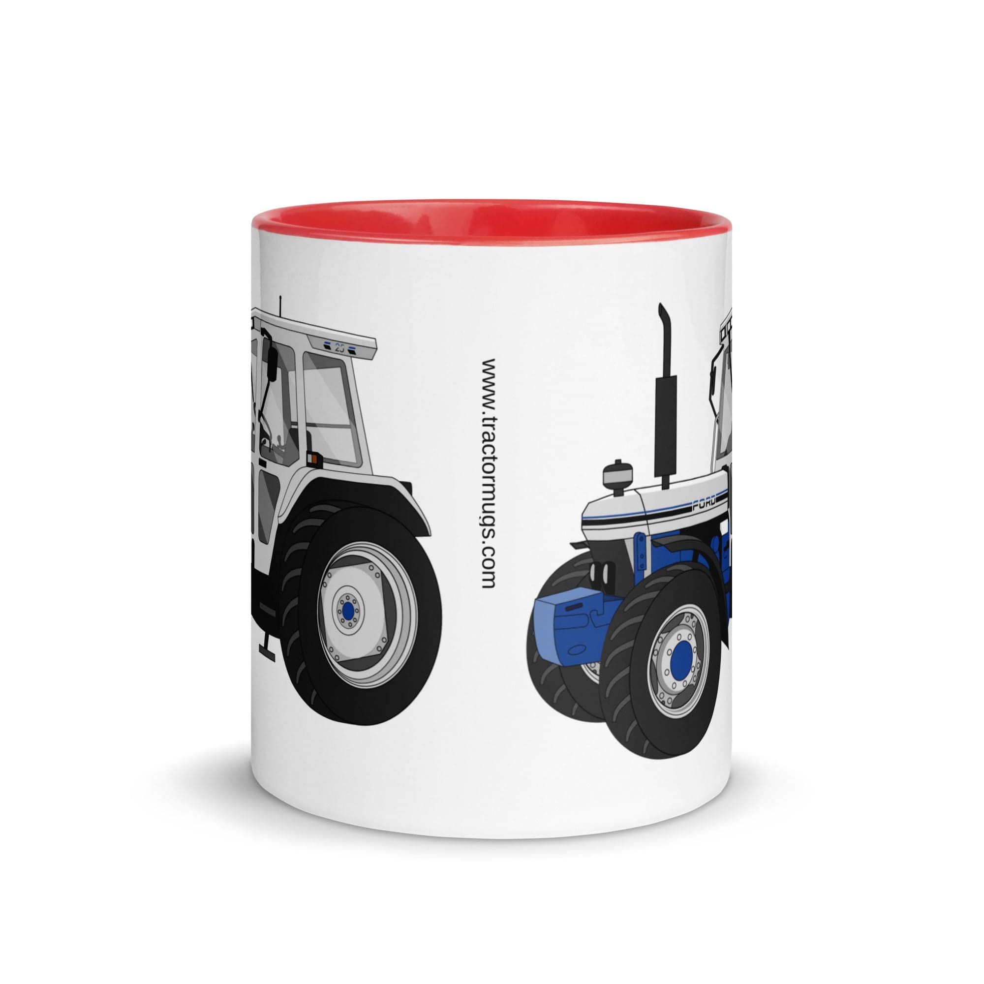 The Tractors Mugs Store Ford 7810 Jubilee Edition SilverTractor Mug with Color Inside Quality Farmers Merch