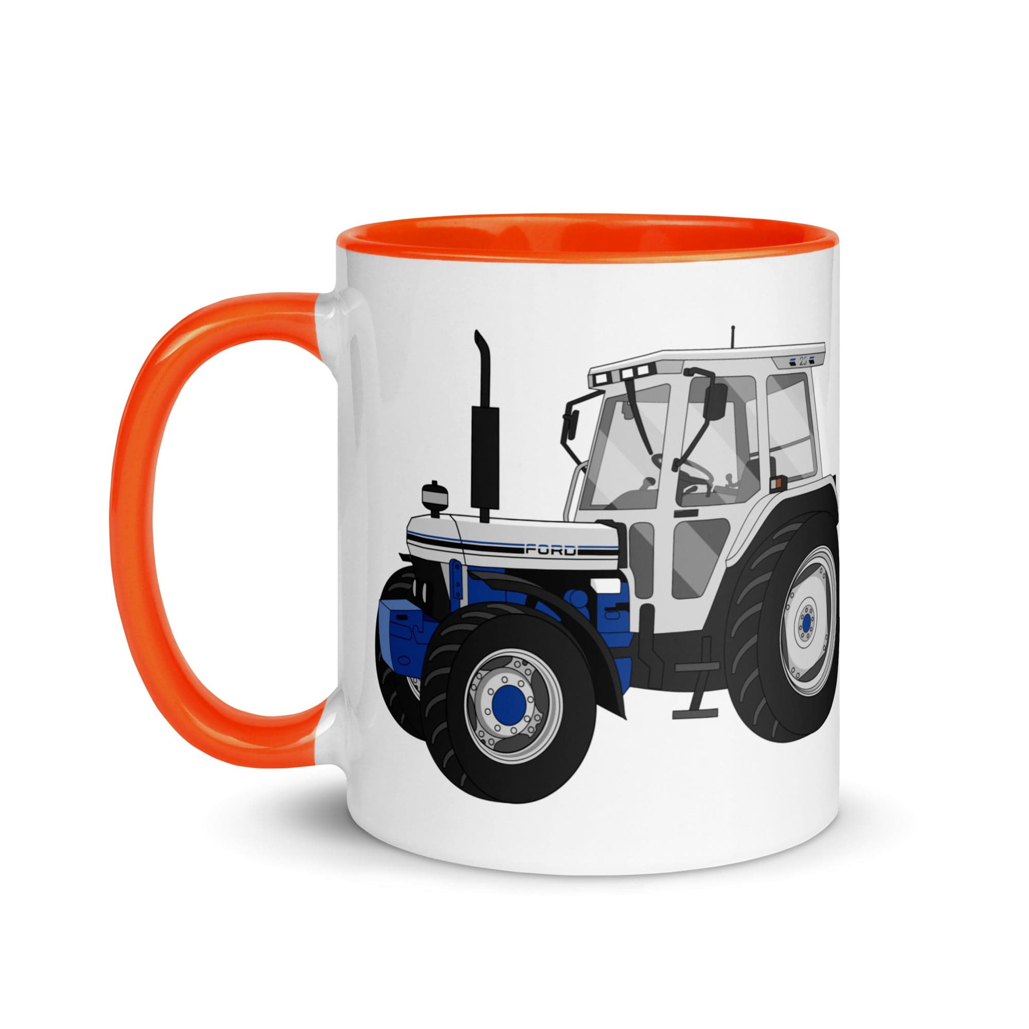 The Tractors Mugs Store Ford 7810 Jubilee Edition SilverTractor Mug with Color Inside Quality Farmers Merch