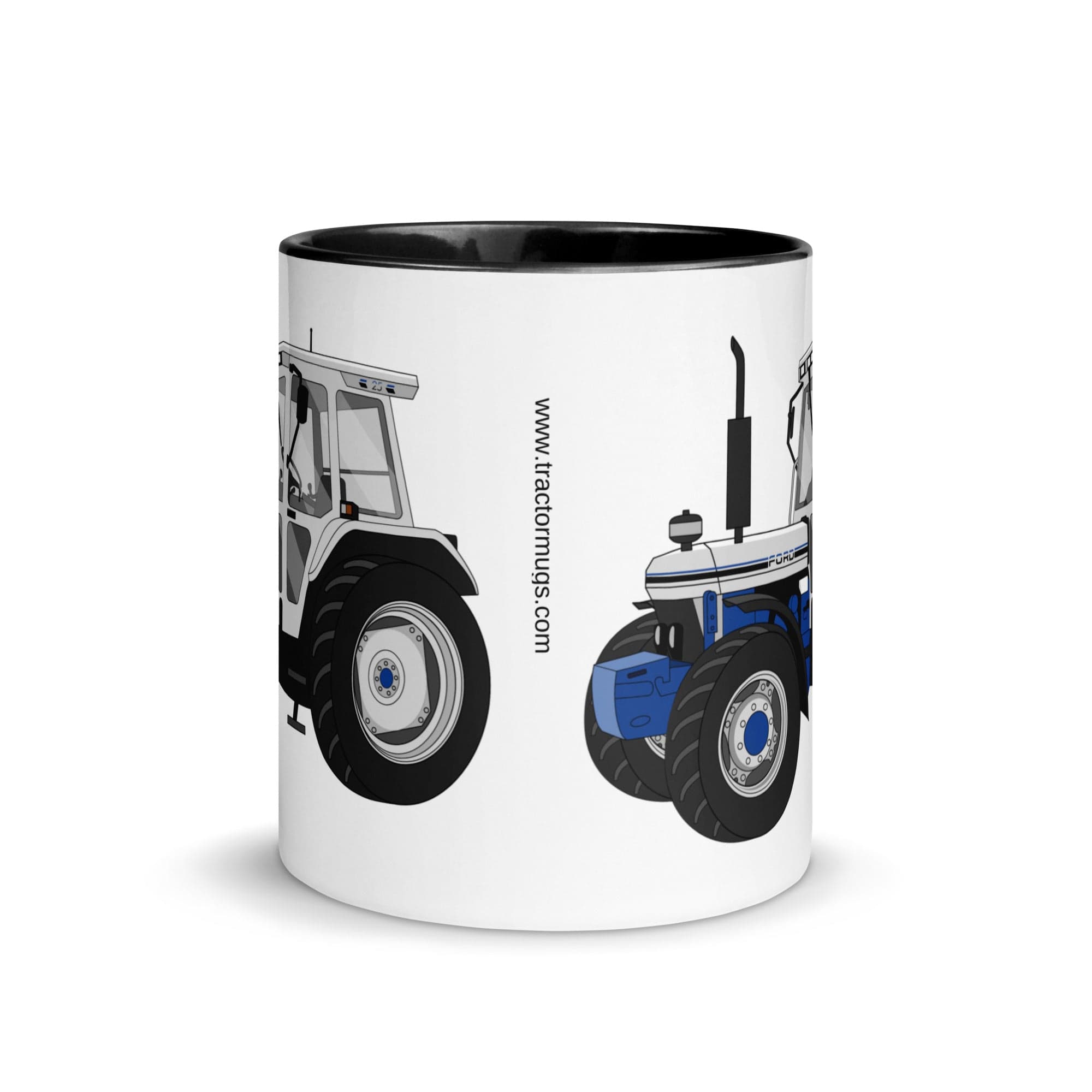 The Tractors Mugs Store Ford 7810 Jubilee Edition SilverTractor Mug with Color Inside Quality Farmers Merch