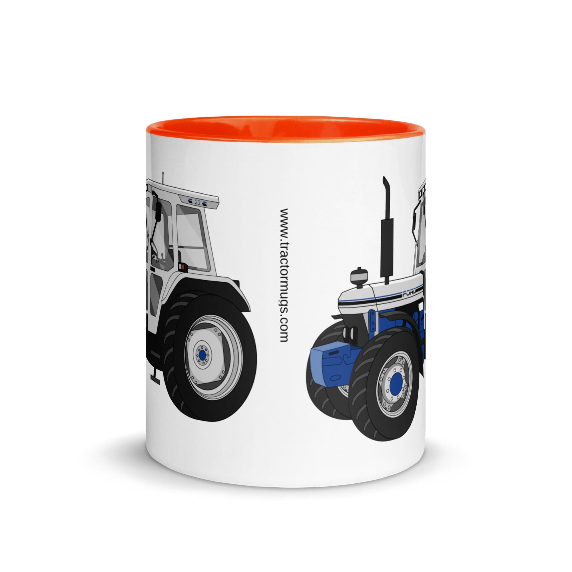 The Tractors Mugs Store Ford 7810 Jubilee Edition SilverTractor Mug with Color Inside Quality Farmers Merch