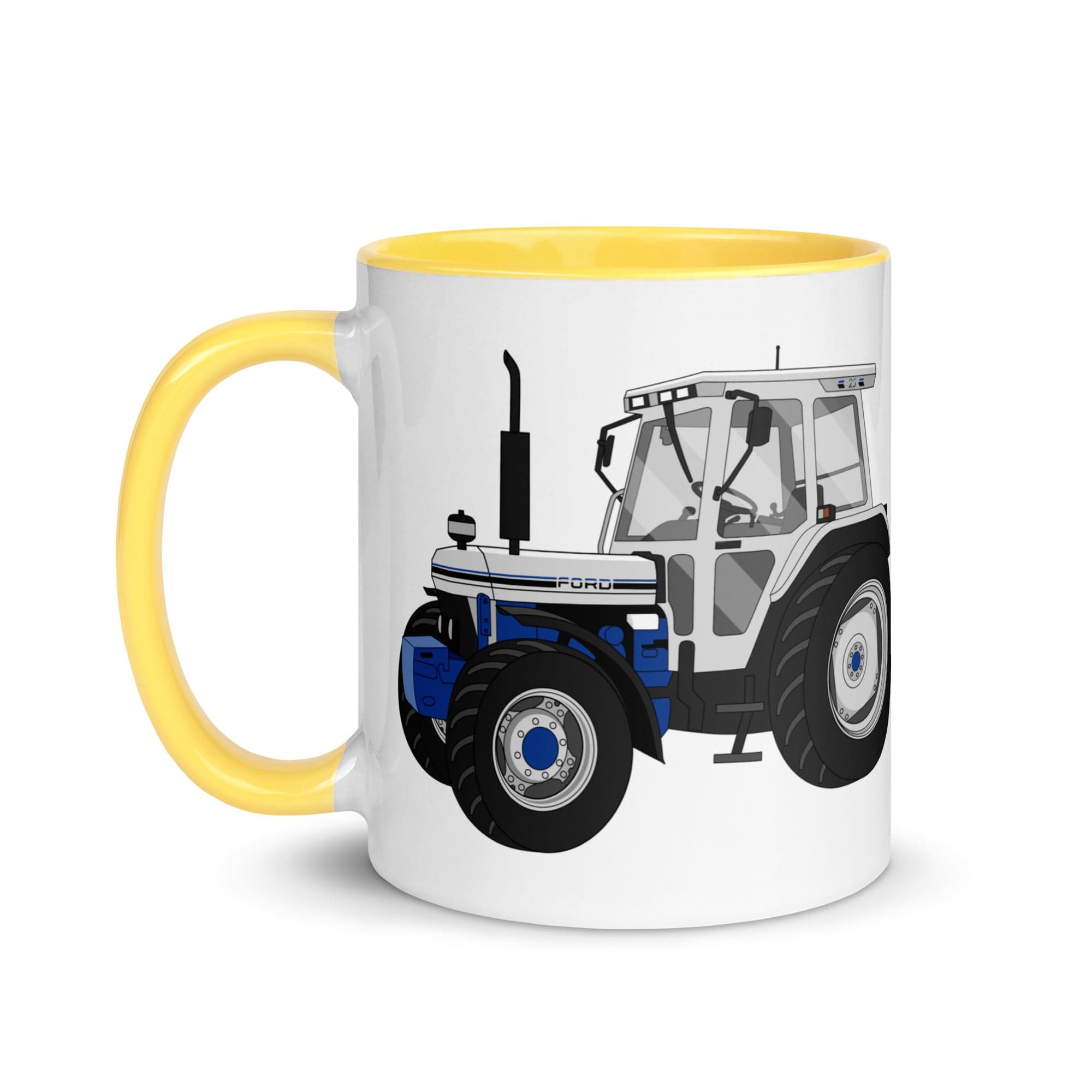 The Tractors Mugs Store Ford 7810 Jubilee Edition SilverTractor Mug with Color Inside Quality Farmers Merch