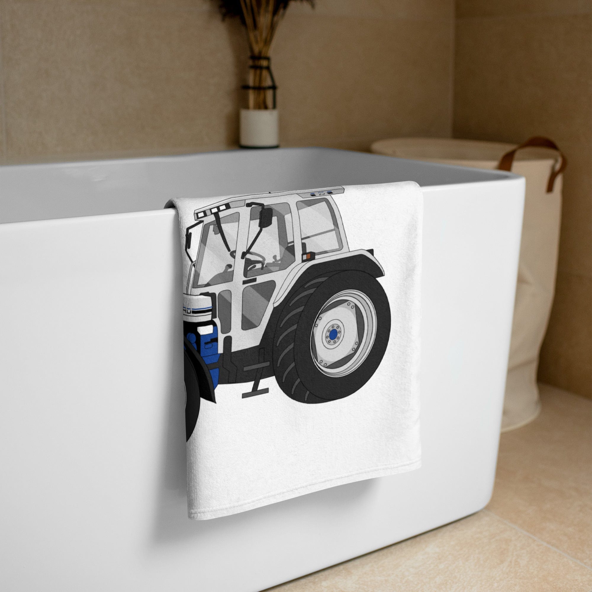 The Tractors Mugs Store Ford 7810 Jubilee Edition SilverTractor Towel Quality Farmers Merch