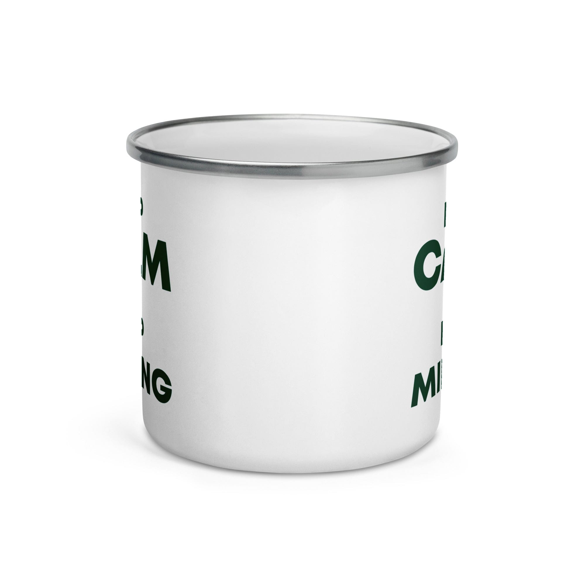 The Tractors Mugs Store KEEP CALM and KEEP MILKING Enamel Mug Quality Farmers Merch