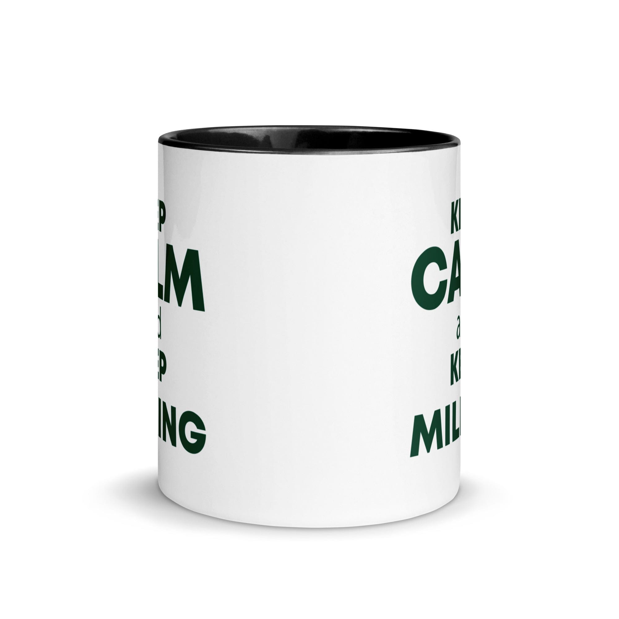 The Tractors Mugs Store KEEP CALM and KEEP MILKING Mug with Color Inside Quality Farmers Merch