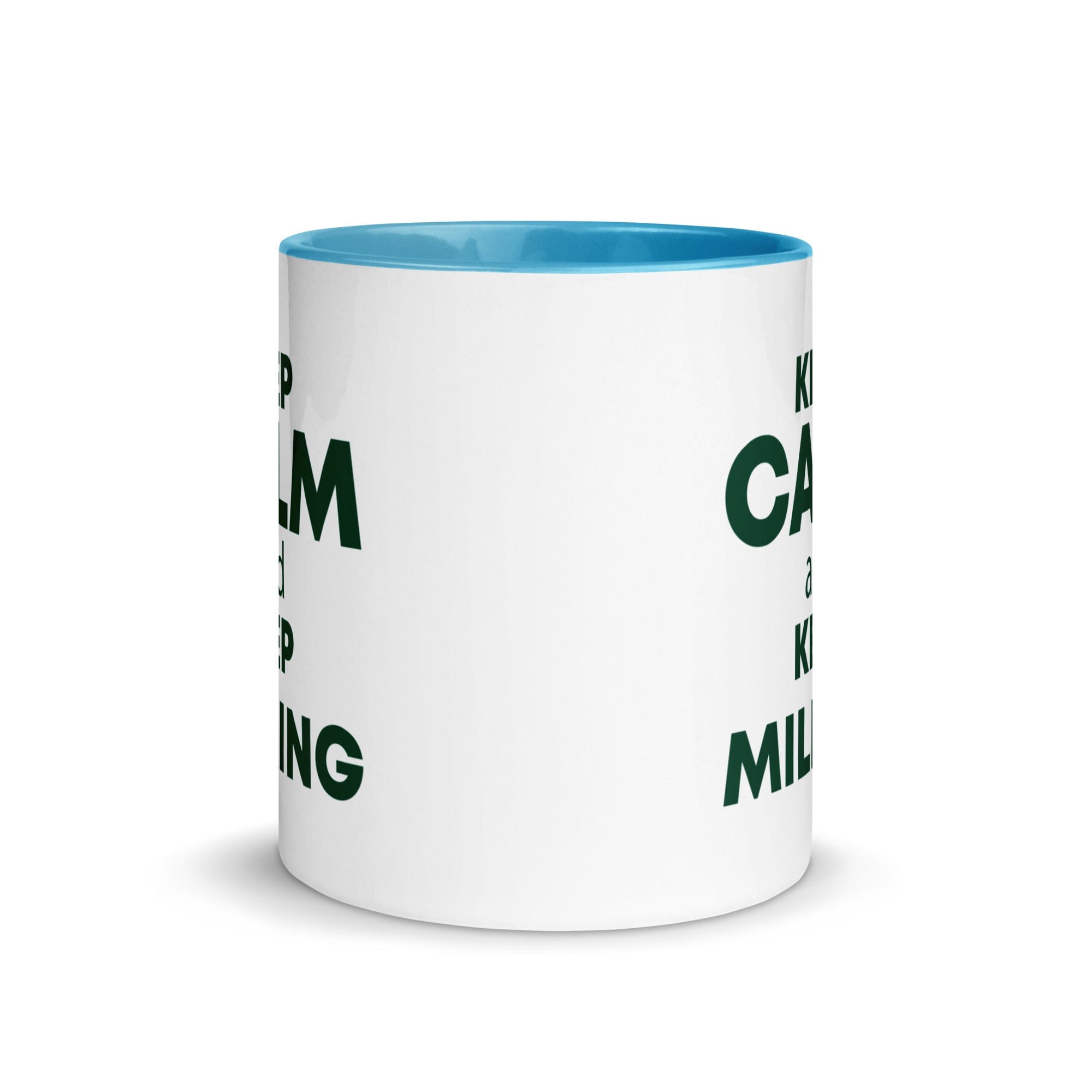 The Tractors Mugs Store KEEP CALM and KEEP MILKING Mug with Color Inside Quality Farmers Merch
