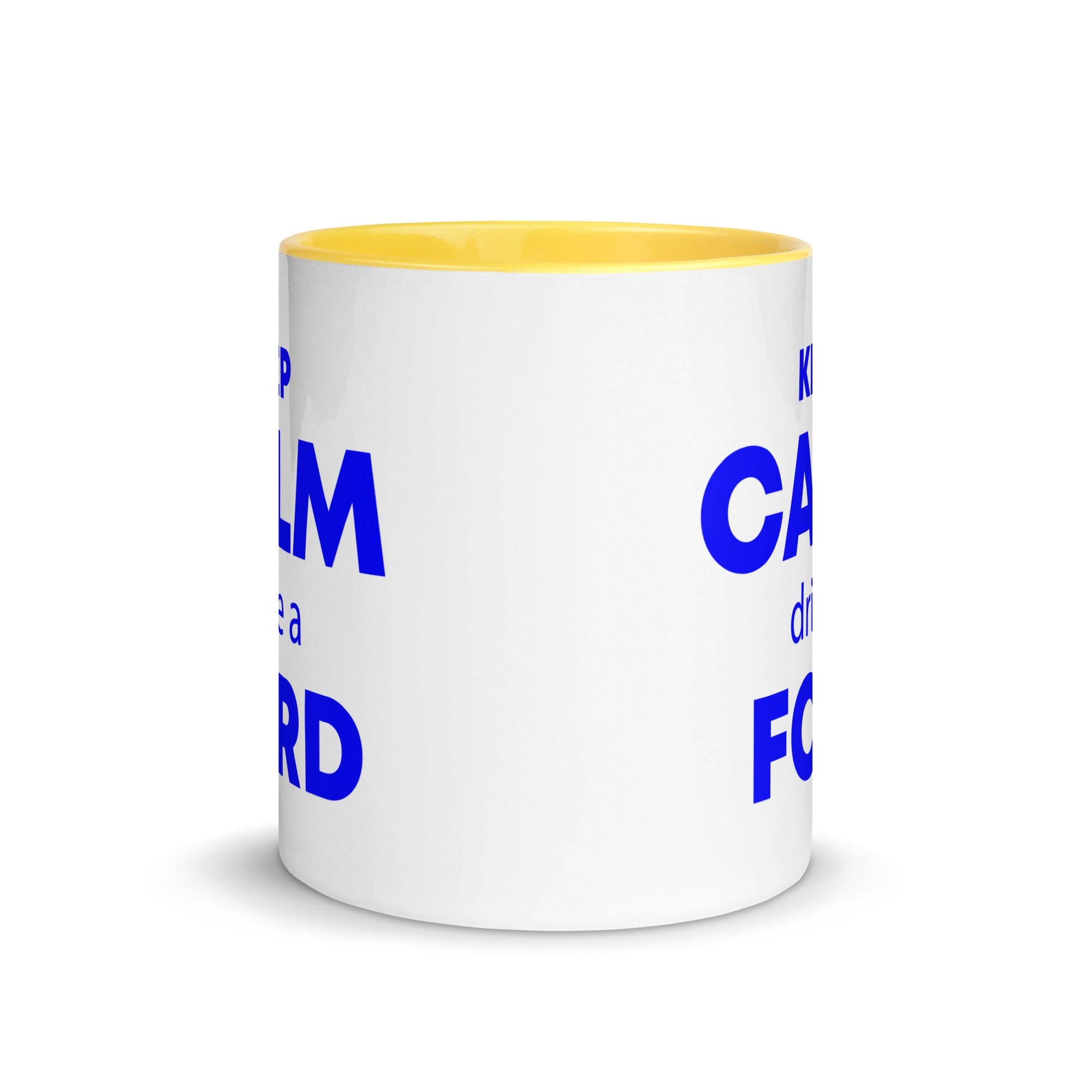 The Tractors Mugs Store KEEP CALM drive a FORD Mug with Color Inside Quality Farmers Merch
