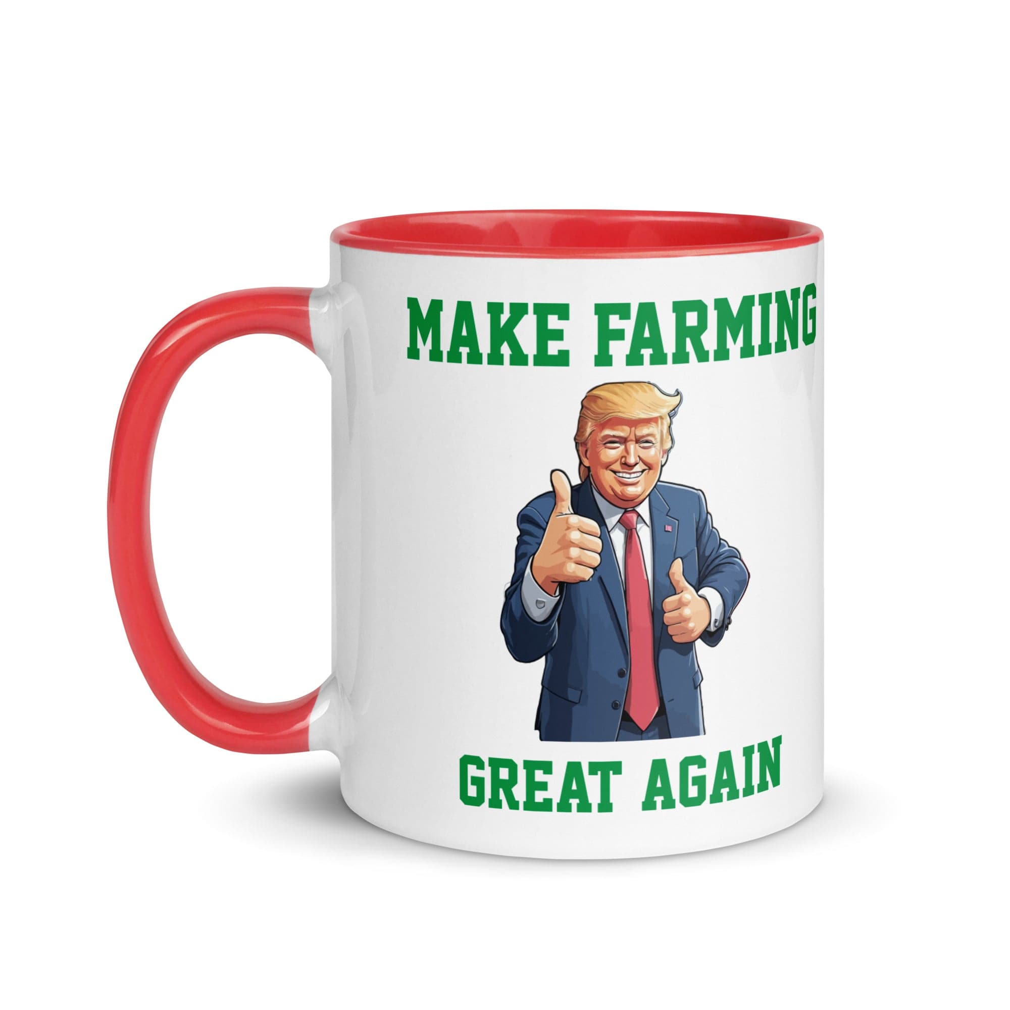 The Tractors Mugs Store Make Farming Great Again Mug with Color Inside Quality Farmers Merch
