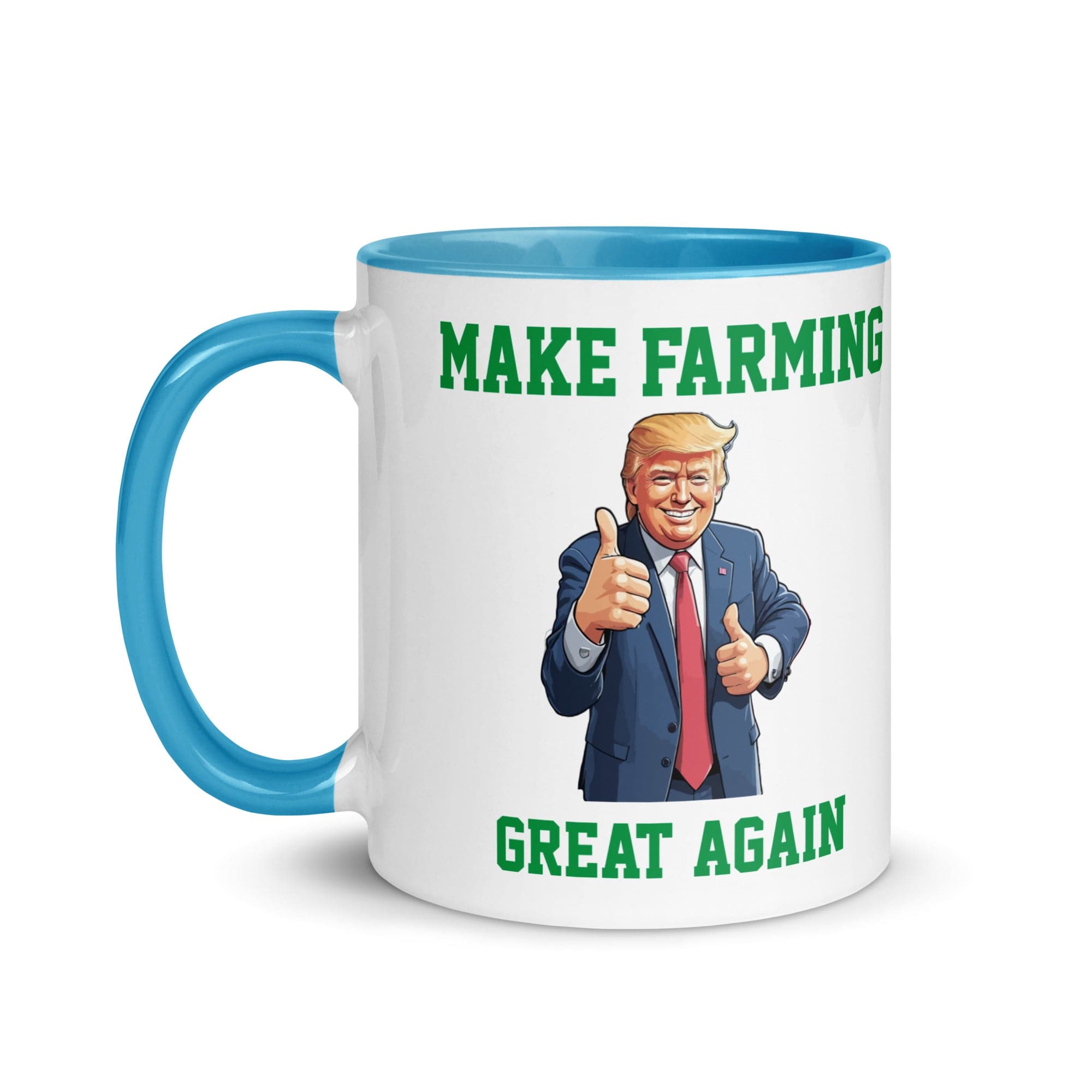 The Tractors Mugs Store Make Farming Great Again Mug with Color Inside Quality Farmers Merch