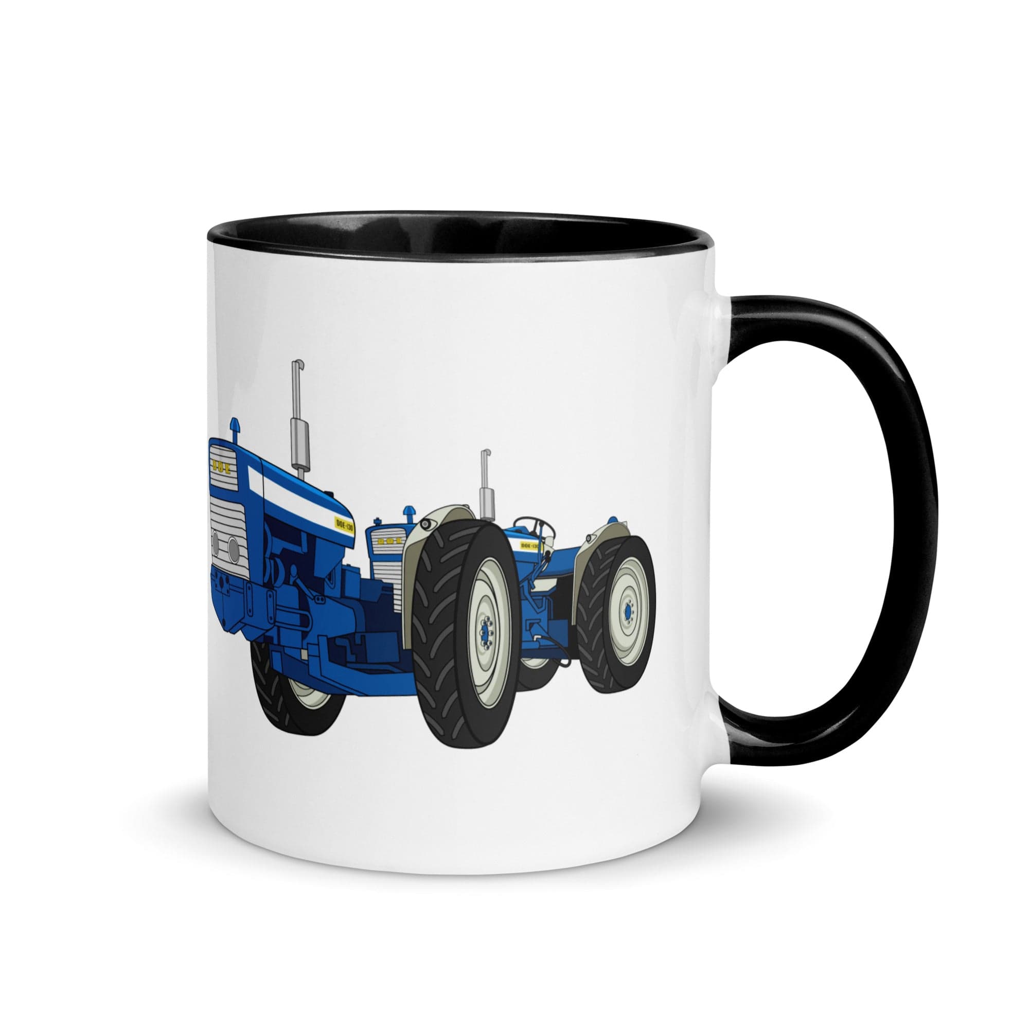 The Tractors Mugs Store Mug with Color Inside Black DOE Dual Drive 130 Mug with Color Inside Quality Farmers Merch