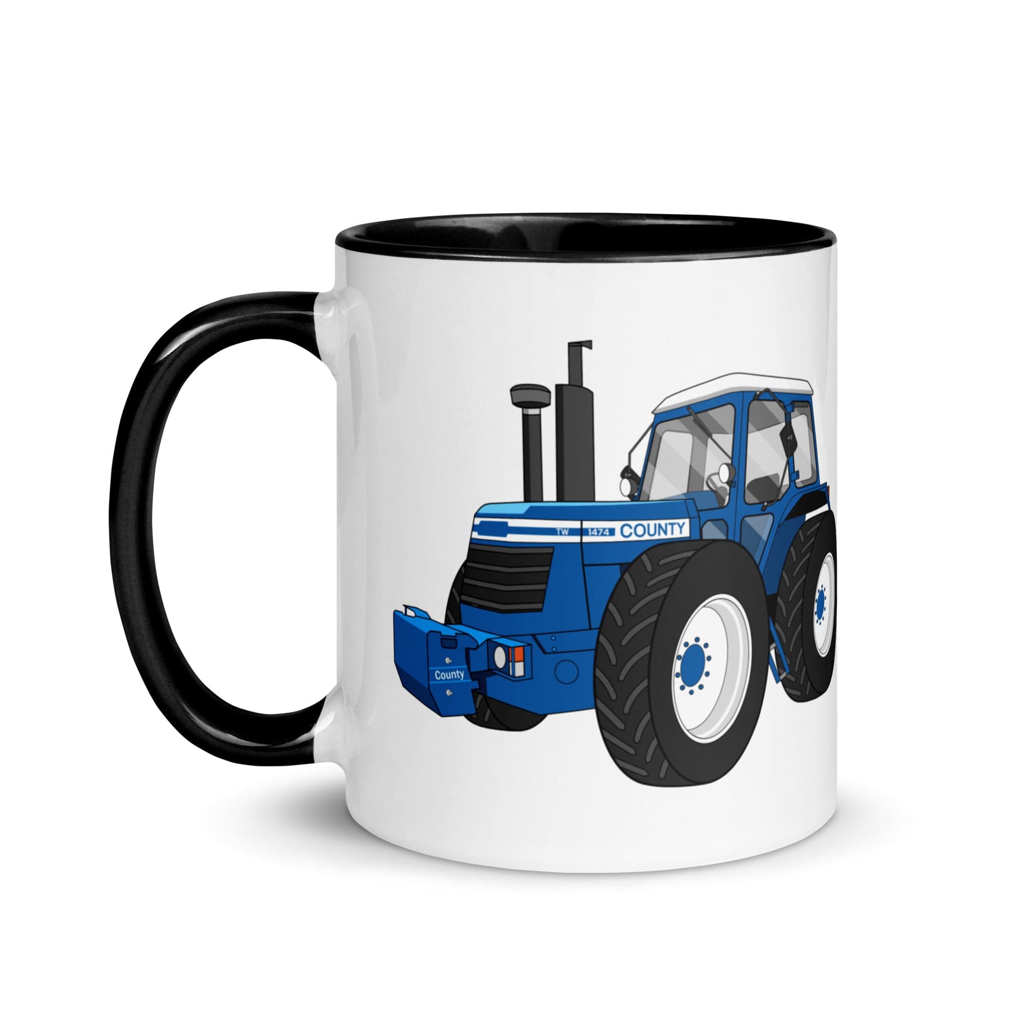 The Tractors Mugs Store Mug with Color Inside County 1474 (1982) Mug with Color Inside Quality Farmers Merch