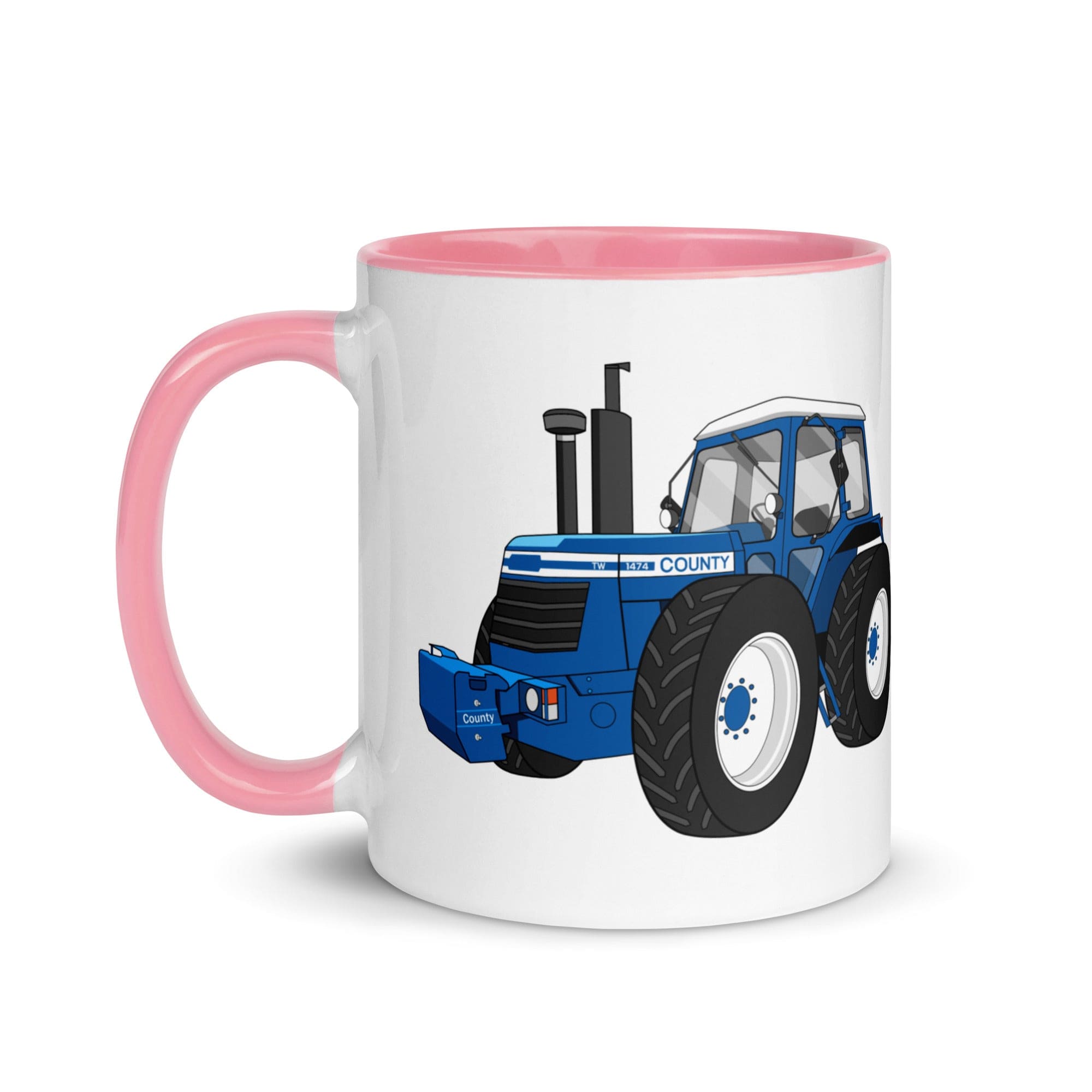 The Tractors Mugs Store Mug with Color Inside County 1474 (1982) Mug with Color Inside Quality Farmers Merch