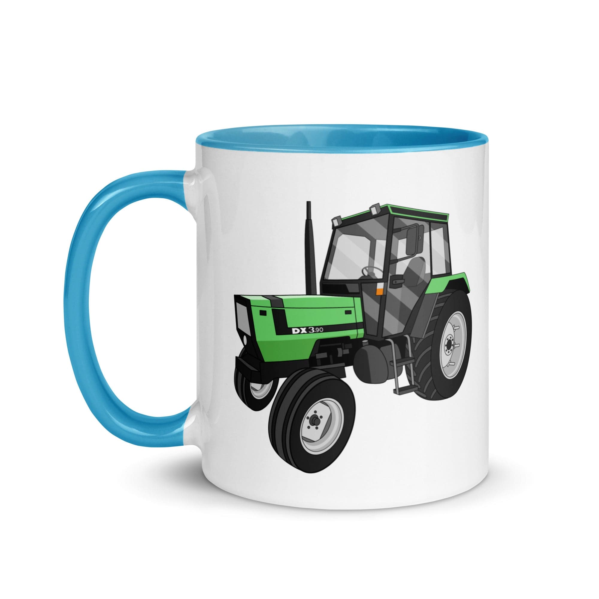 The Tractors Mugs Store Mug with Color Inside Deutz Fahr DX 3.90 Mug with Color Inside Quality Farmers Merch