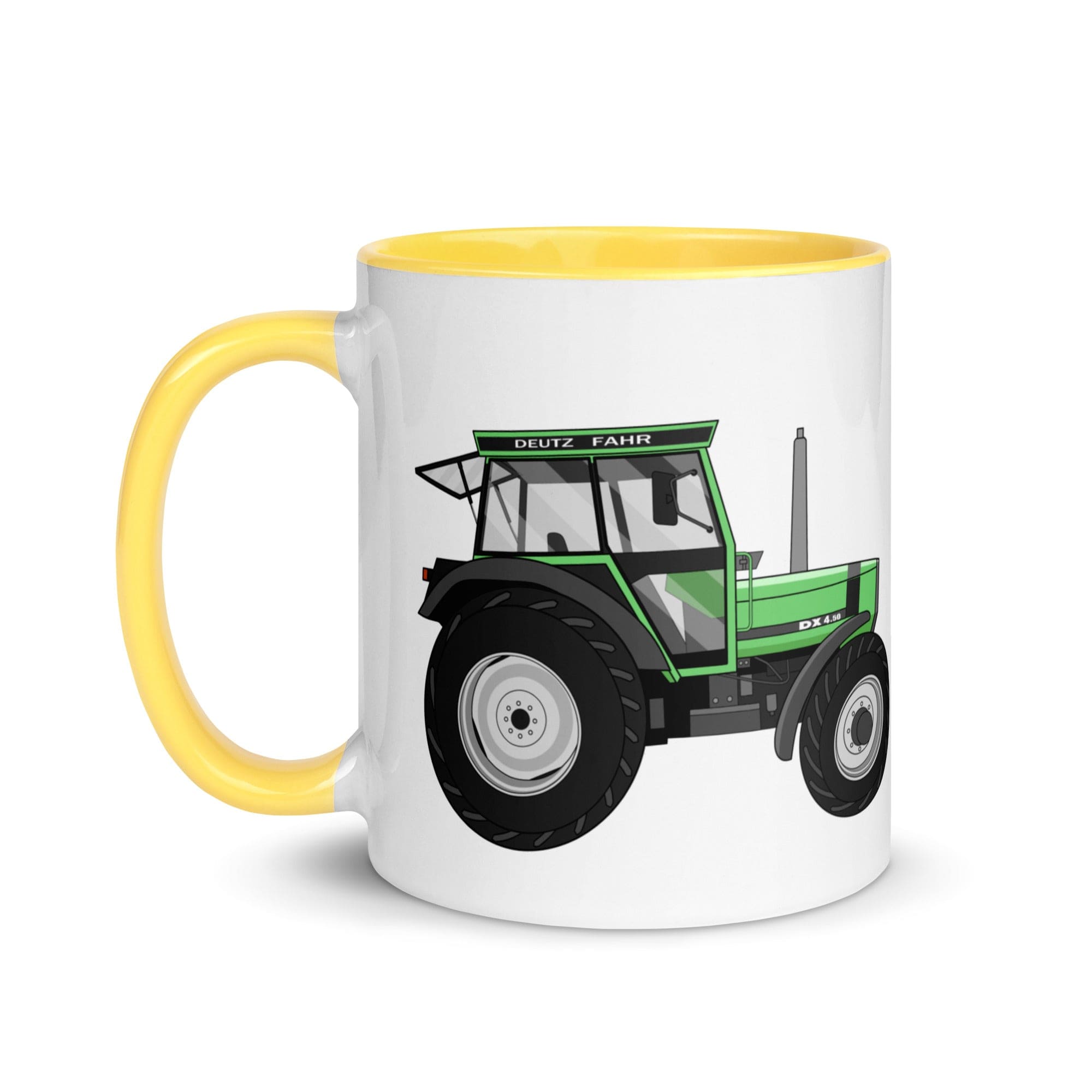 The Tractors Mugs Store Mug with Color Inside Deutz Fahr DX 4.50 Mug with Color Inside Quality Farmers Merch