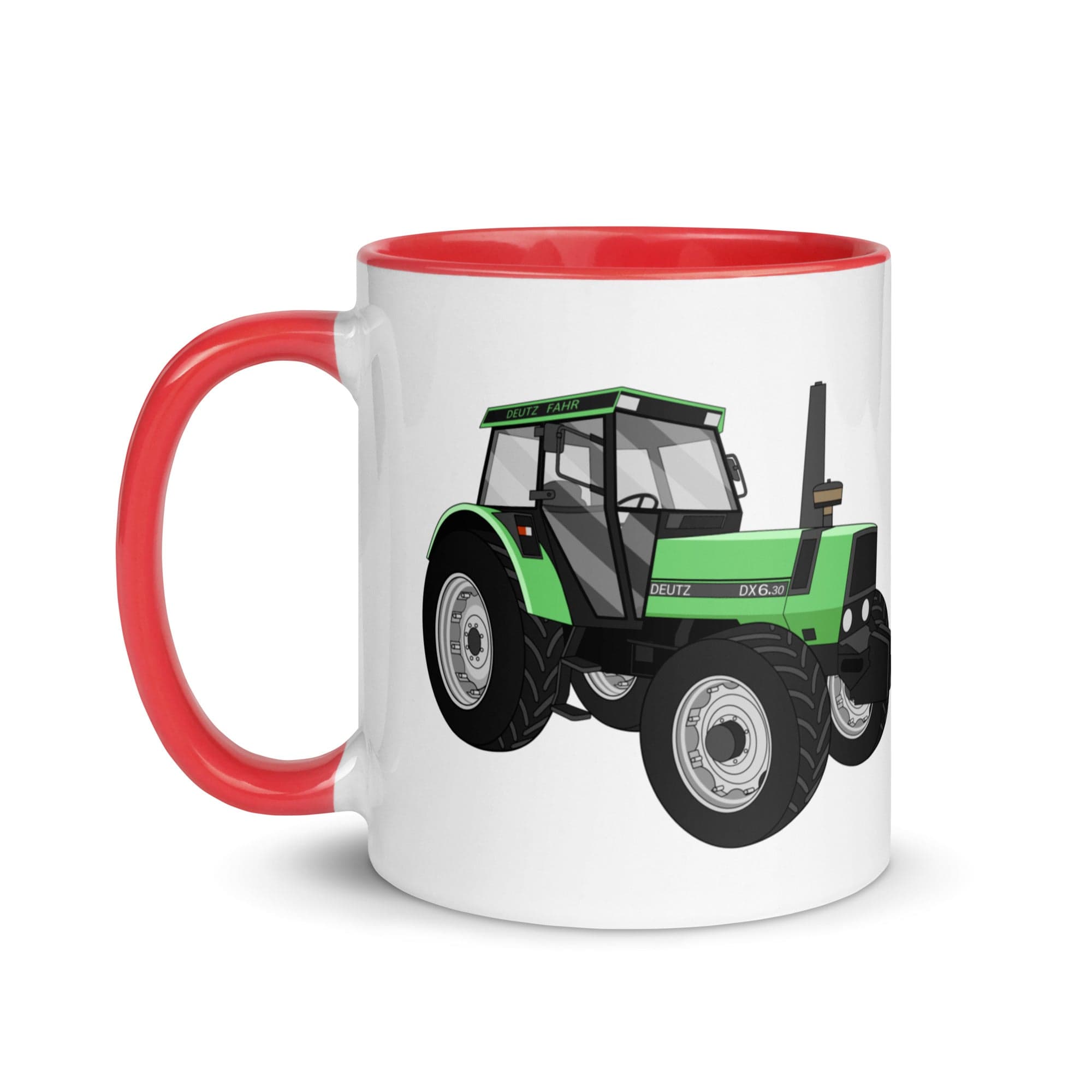 The Tractors Mugs Store Mug with Color Inside Deutz Fahr DX 6.30 Mug with Color Inside Quality Farmers Merch
