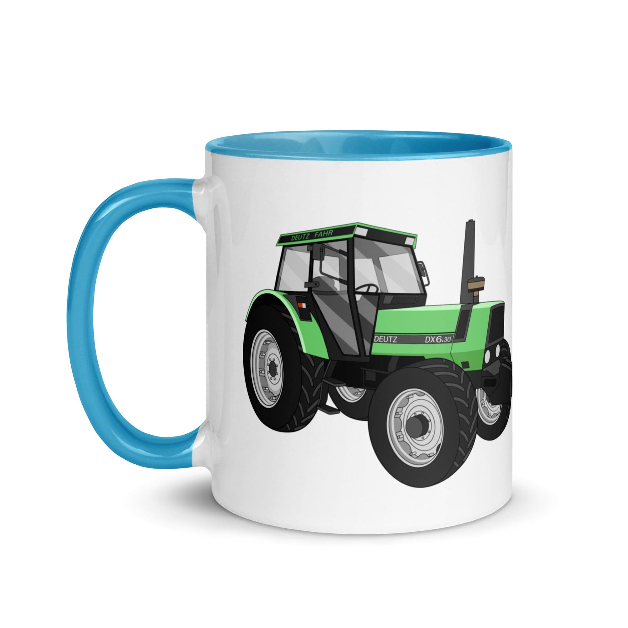 The Tractors Mugs Store Mug with Color Inside Deutz Fahr DX 6.30 Mug with Color Inside Quality Farmers Merch