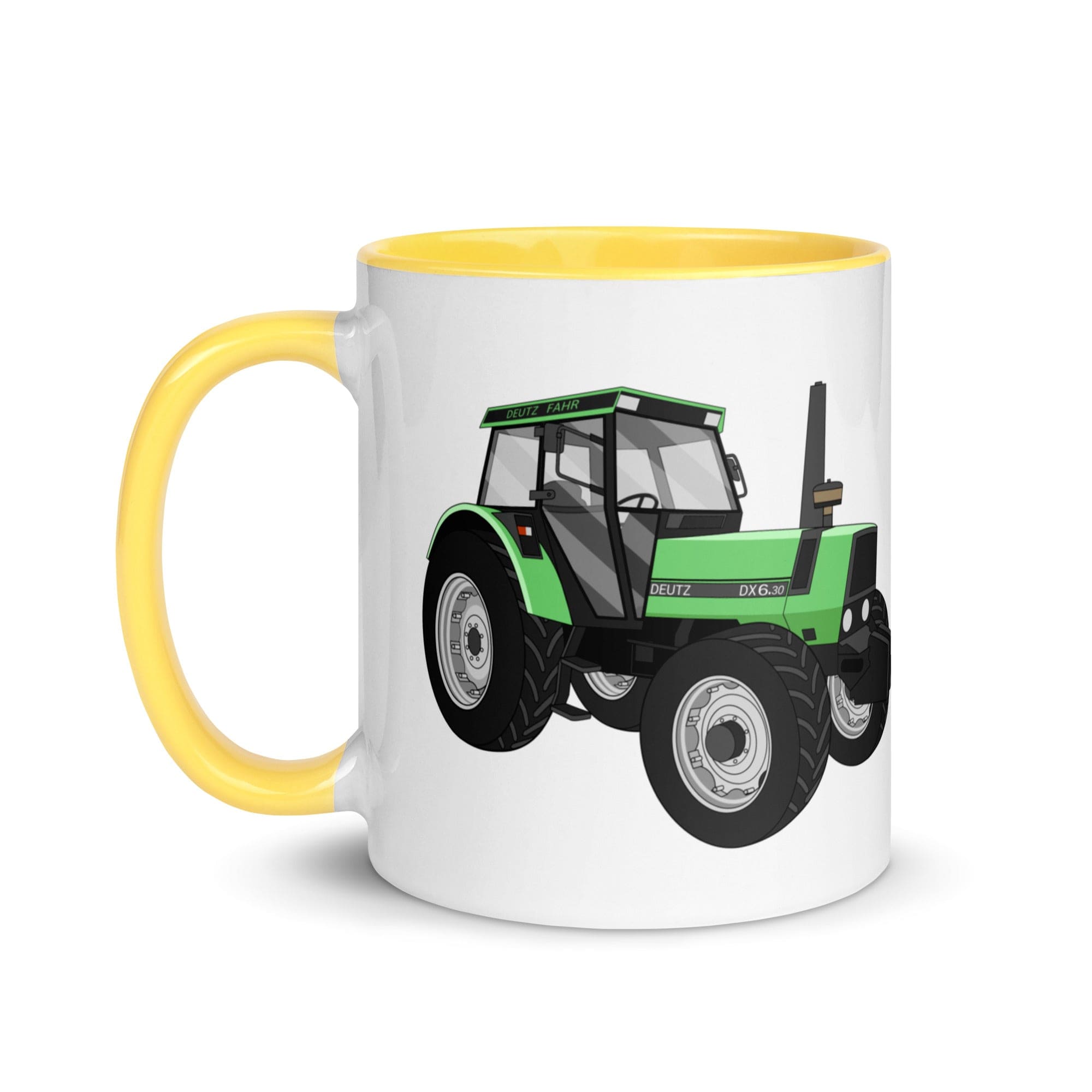 The Tractors Mugs Store Mug with Color Inside Deutz Fahr DX 6.30 Mug with Color Inside Quality Farmers Merch