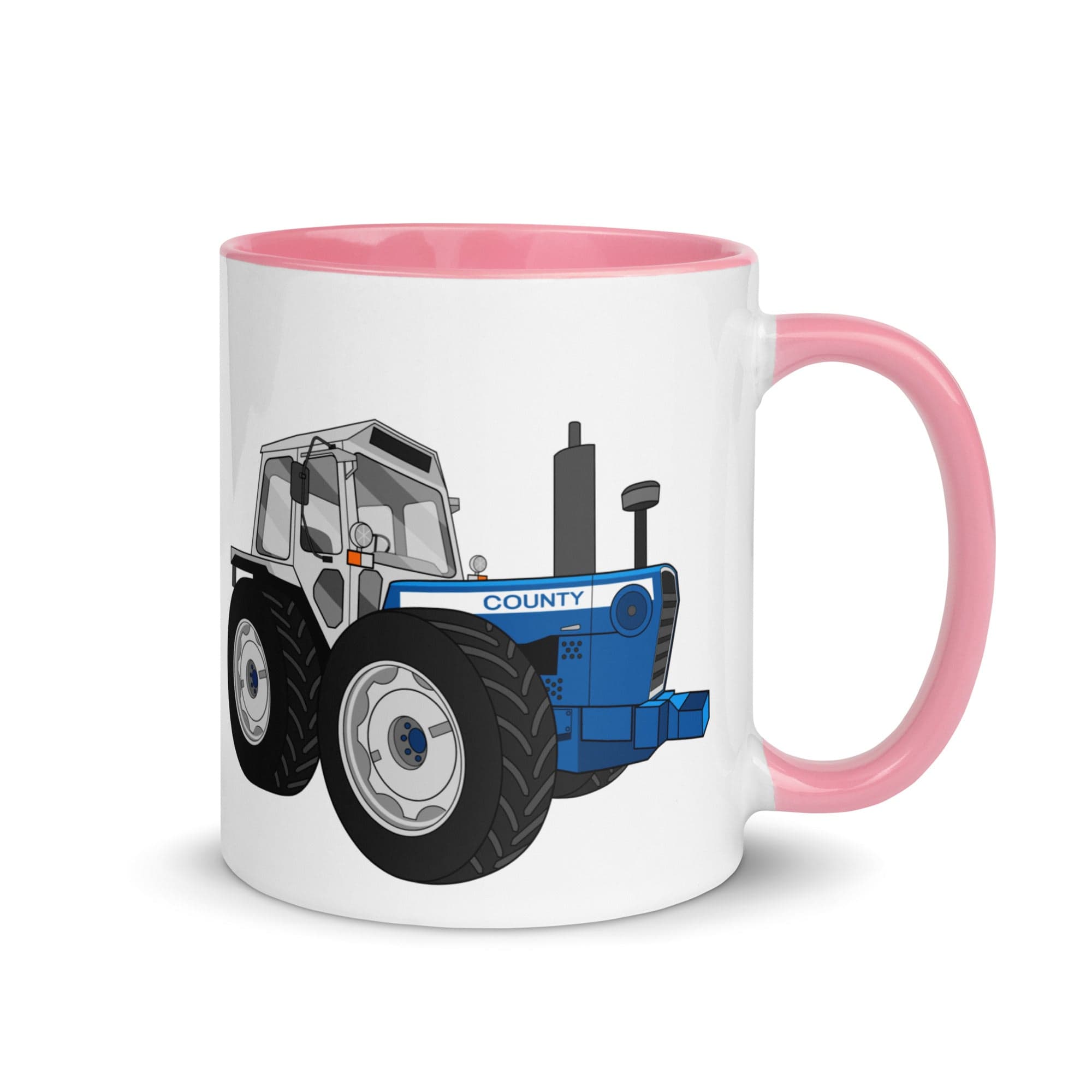 The Tractors Mugs Store Mug with Color Inside Pink County 1884 (1981) Mug with Color Inside Quality Farmers Merch