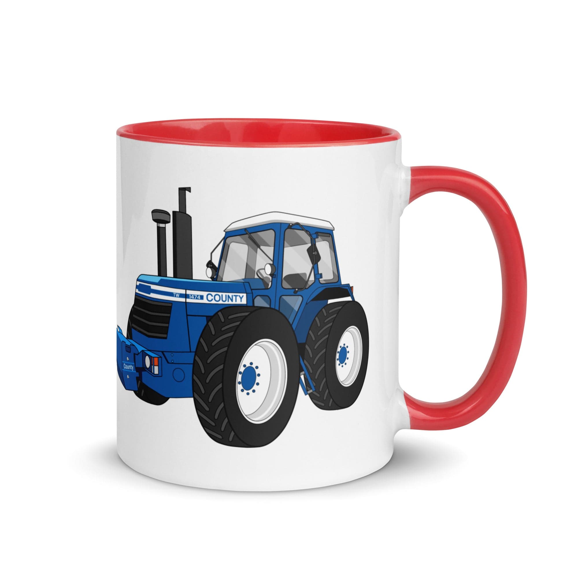 The Tractors Mugs Store Mug with Color Inside Red County 1474 (1982) Mug with Color Inside Quality Farmers Merch