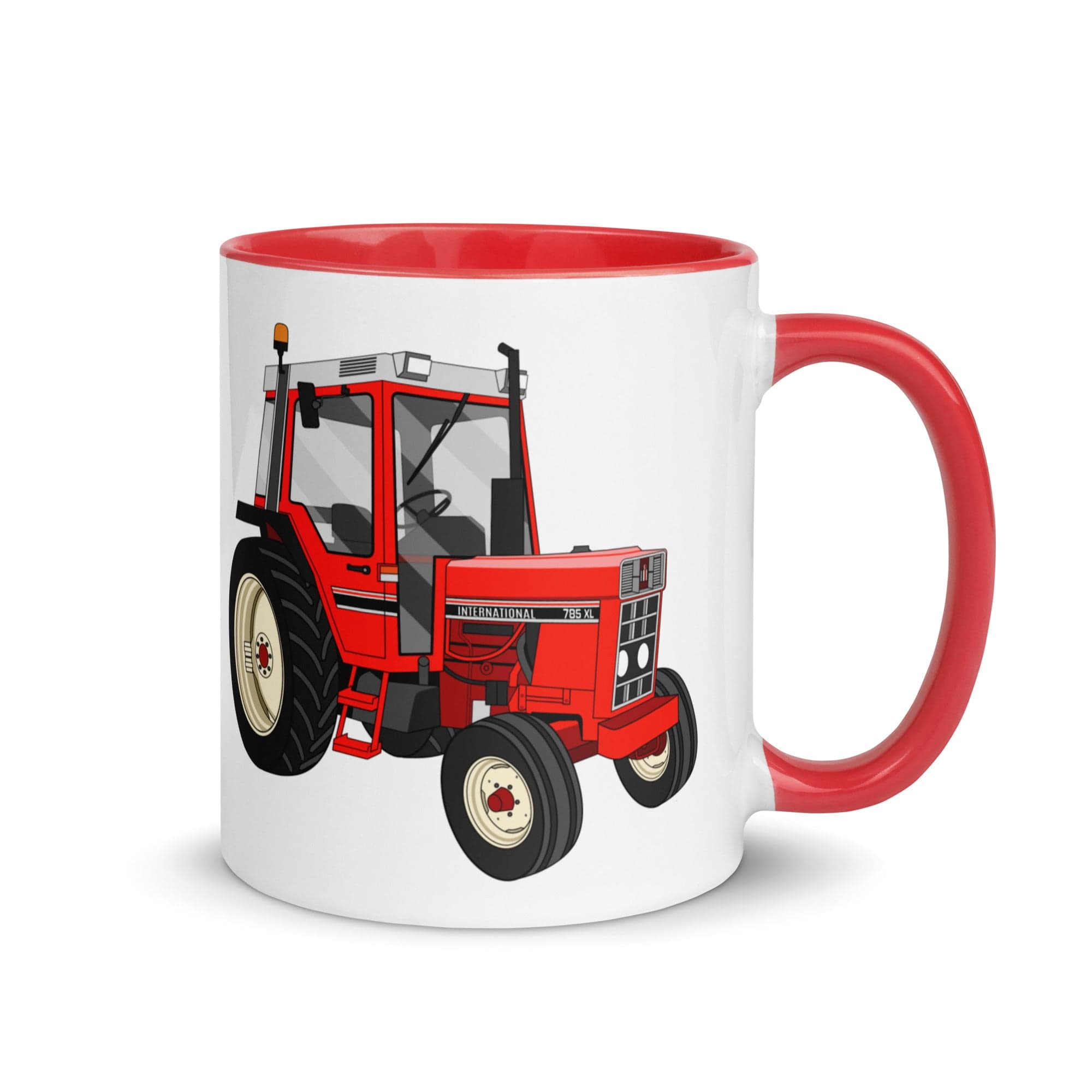 The Tractors Mugs Store Mug with Color Inside Red International 785 Mug with Color Inside Quality Farmers Merch