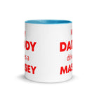 The Tractors Mugs Store My Daddy drives a Massey Mug with Color Inside Quality Farmers Merch