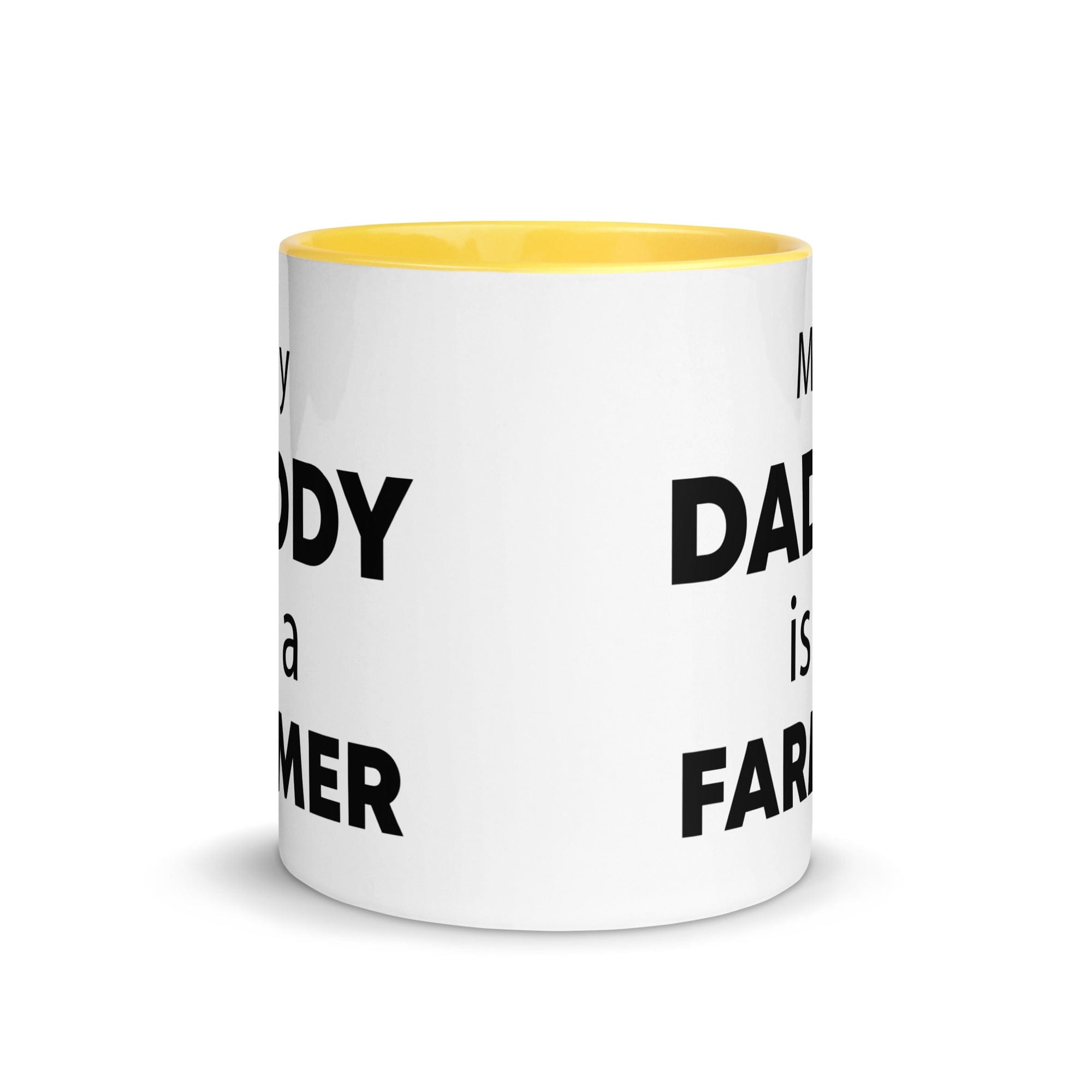 The Tractors Mugs Store My Daddy is a Farmer Mug with Color Inside Quality Farmers Merch
