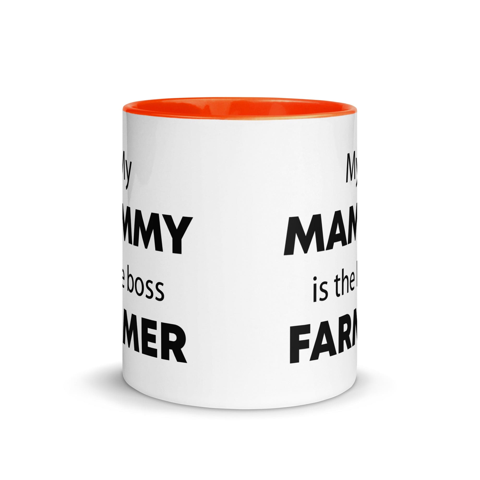 The Tractors Mugs Store My Mammy is the Boss Farmer Mug with Color Inside Quality Farmers Merch