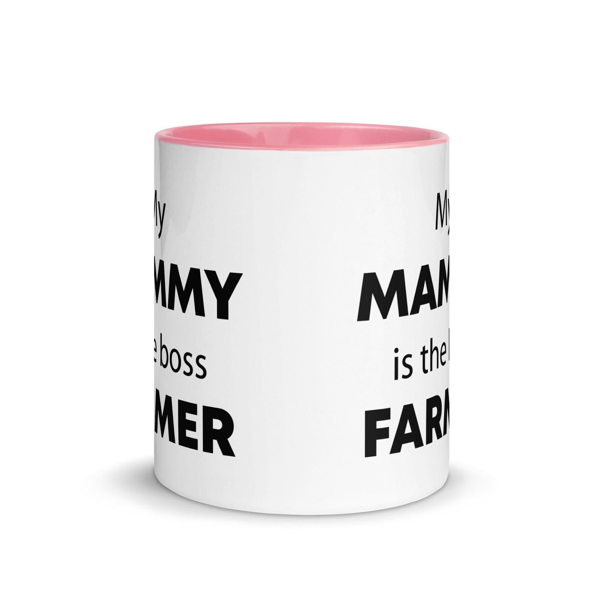 The Tractors Mugs Store My Mammy is the Boss Farmer Mug with Color Inside Quality Farmers Merch