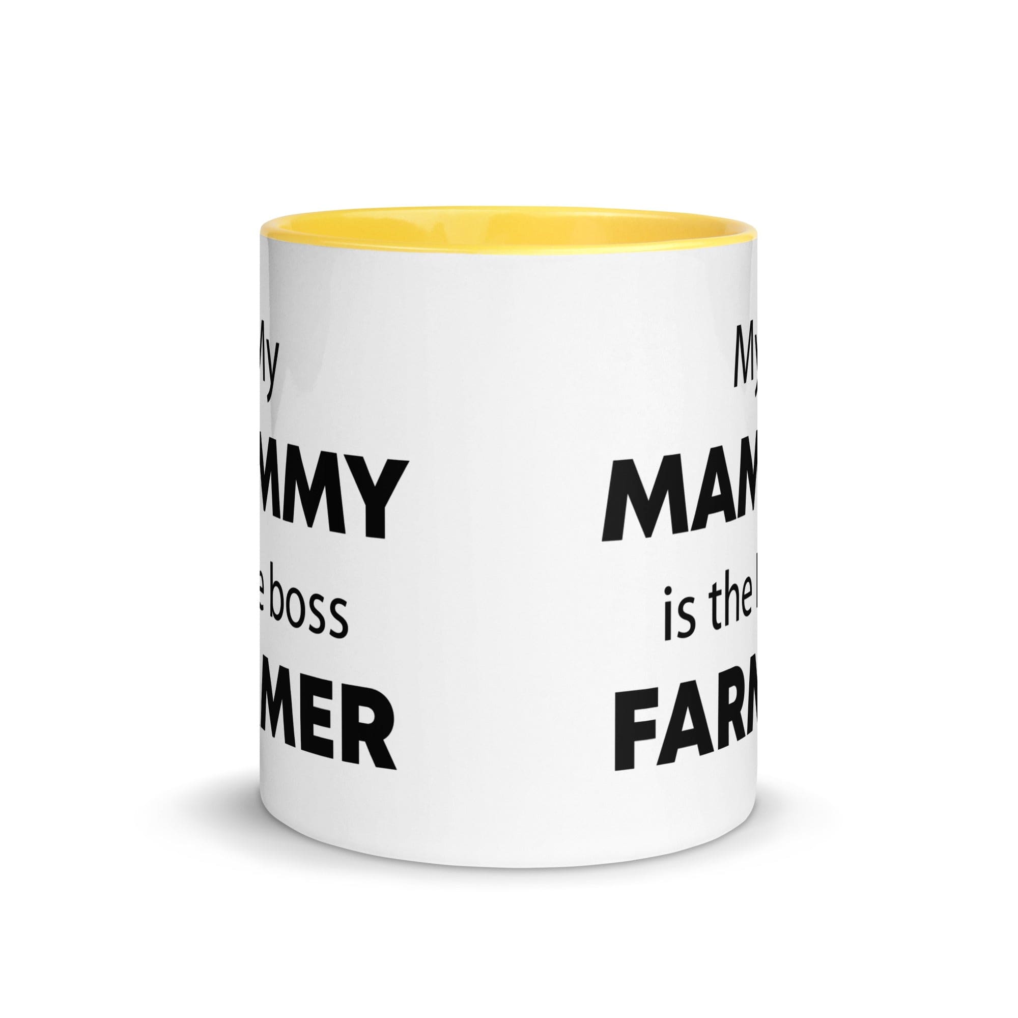 The Tractors Mugs Store My Mammy is the Boss Farmer Mug with Color Inside Quality Farmers Merch