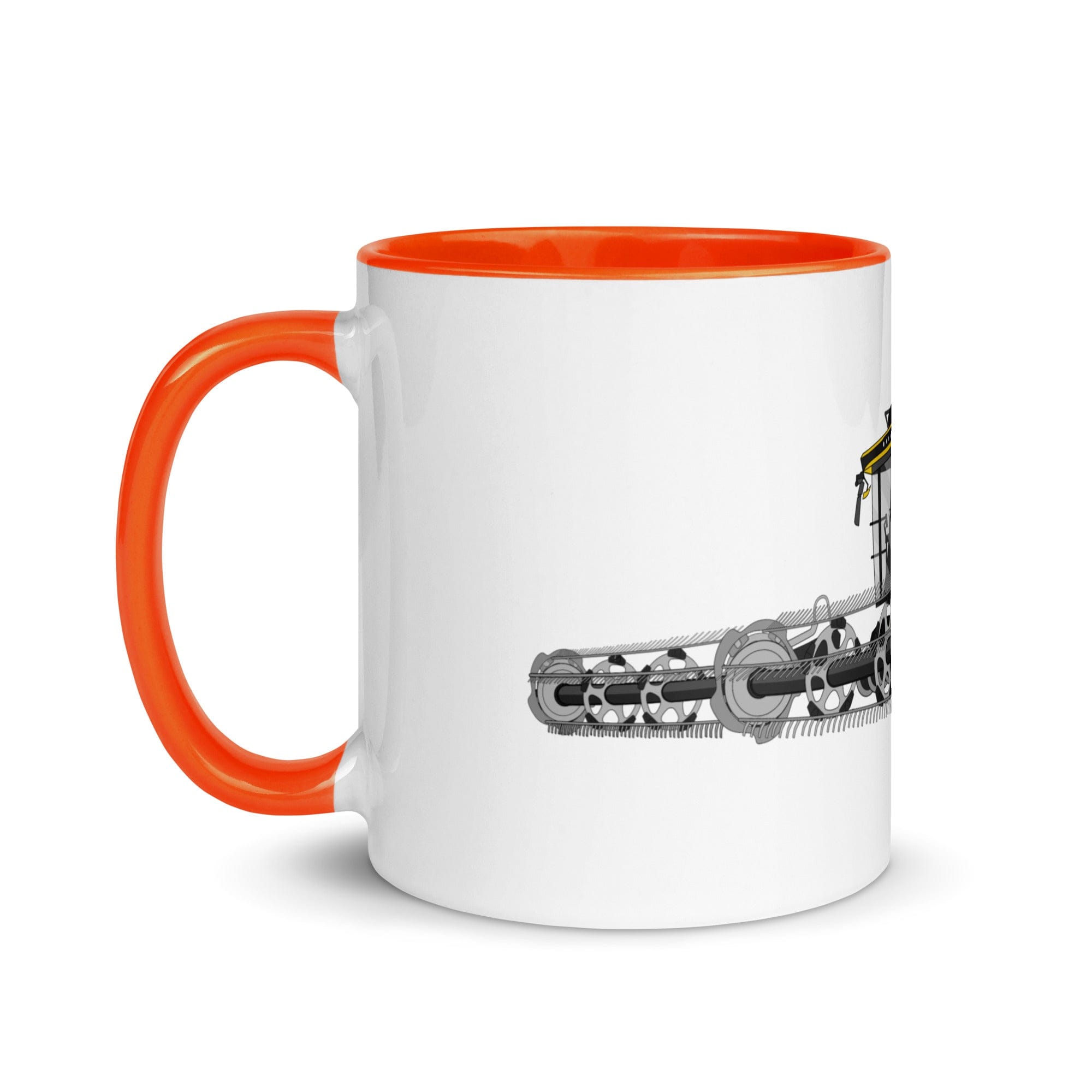 The Tractors Mugs Store New Holland CR Combine Harvester (2004) 2.0 Mug with Color Inside Quality Farmers Merch