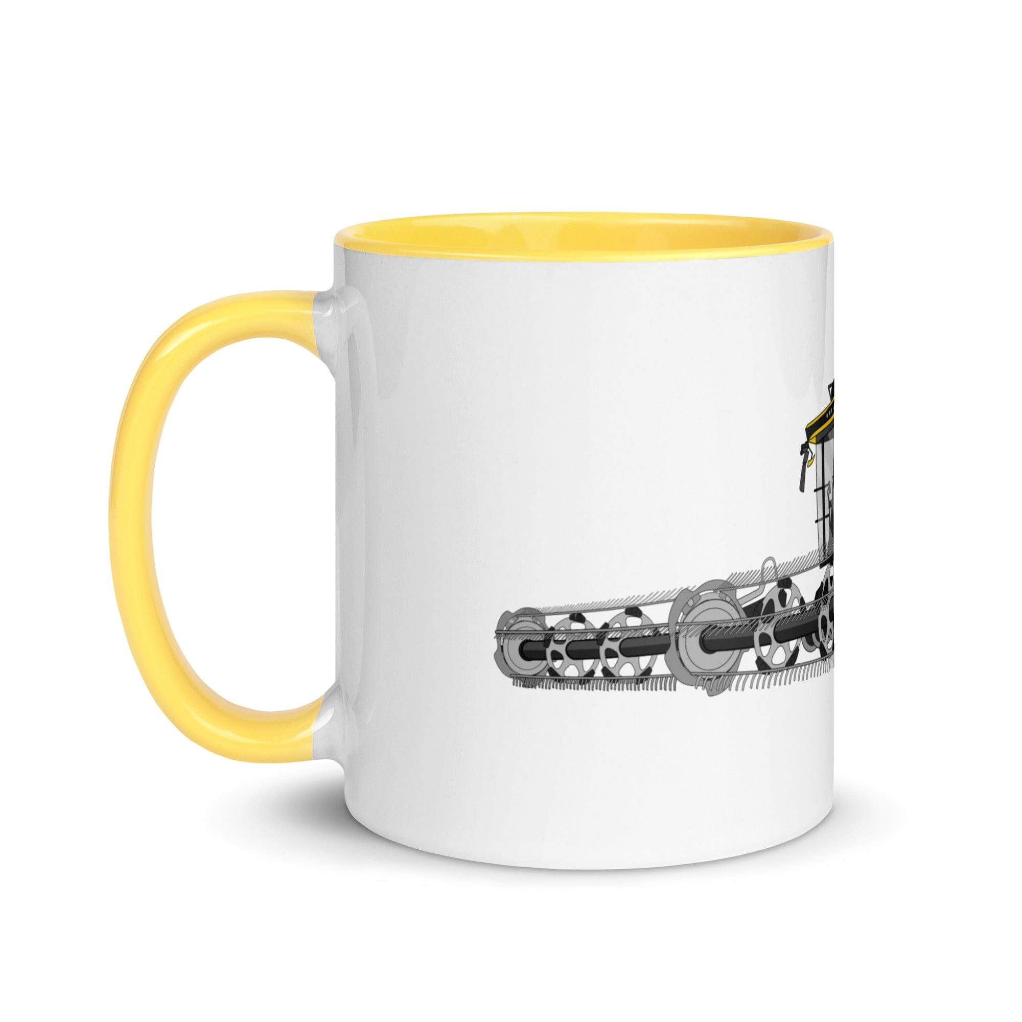 The Tractors Mugs Store New Holland CR Combine Harvester (2004) 2.0 Mug with Color Inside Quality Farmers Merch