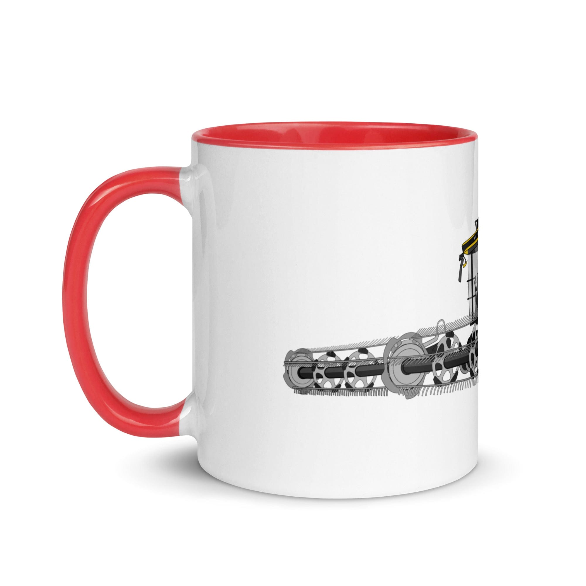 The Tractors Mugs Store New Holland CR Combine Harvester (2004) 2.0 Mug with Color Inside Quality Farmers Merch
