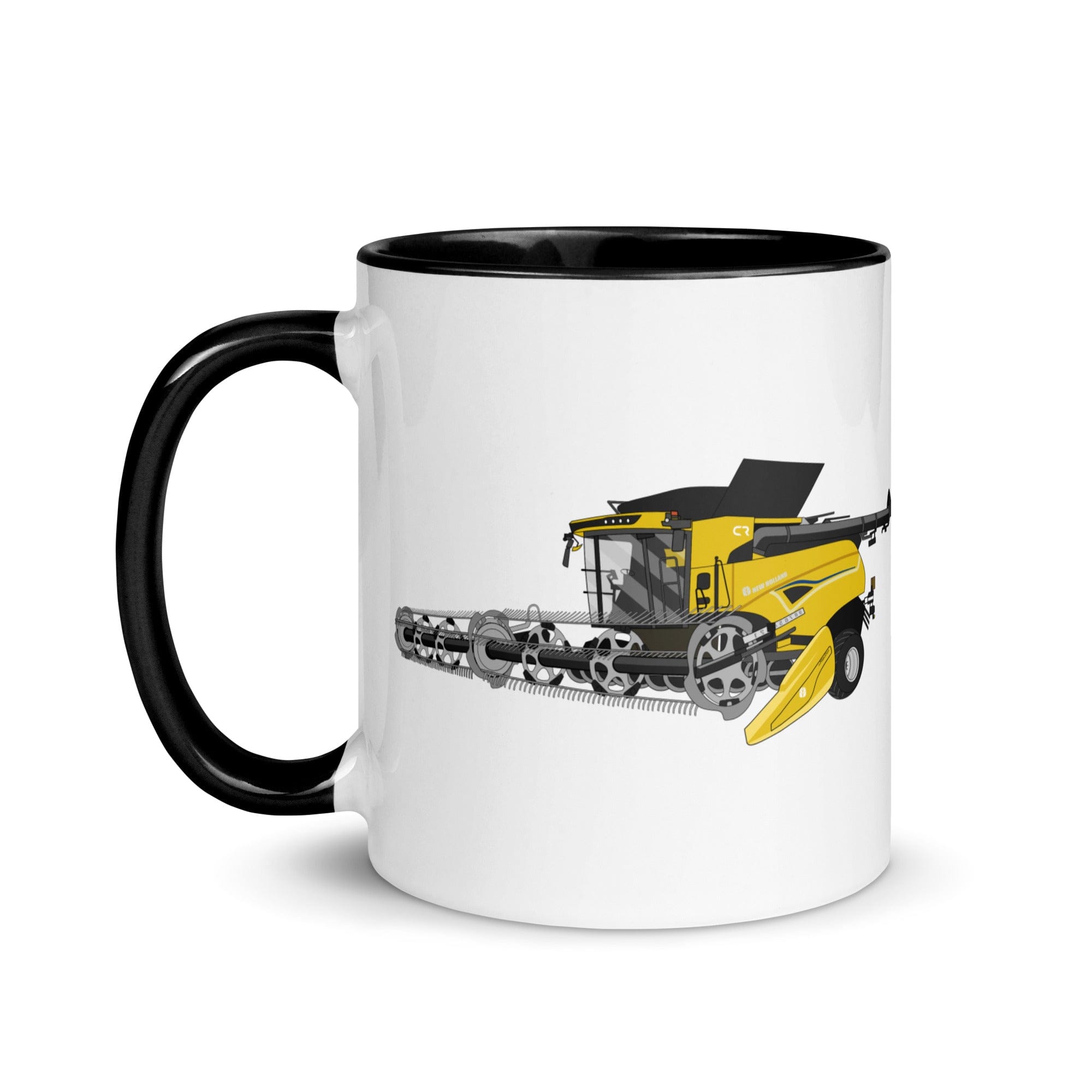 The Tractors Mugs Store New Holland CR Combine Harvester (2004). Mug with Color Inside Quality Farmers Merch