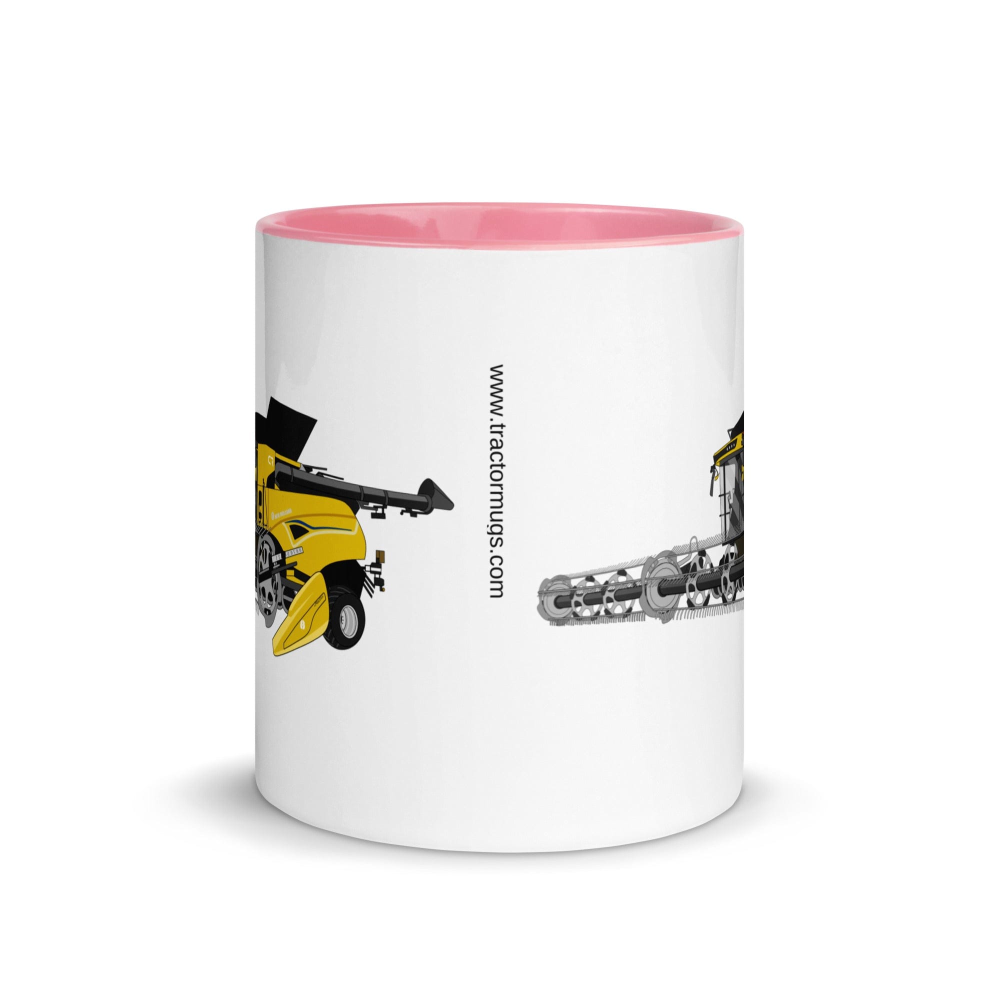 The Tractors Mugs Store New Holland CR Combine Harvester (2004). Mug with Color Inside Quality Farmers Merch