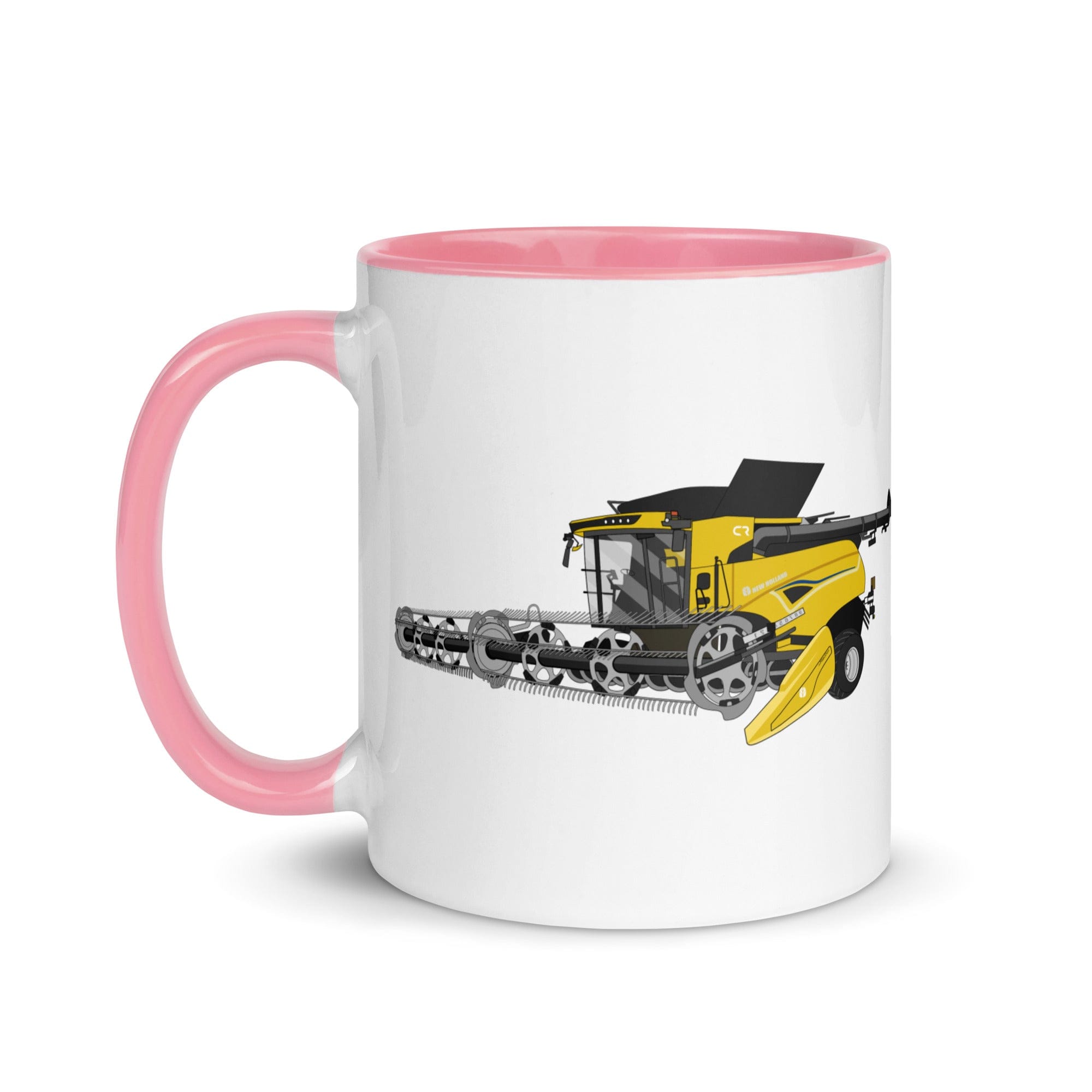 The Tractors Mugs Store New Holland CR Combine Harvester (2004). Mug with Color Inside Quality Farmers Merch